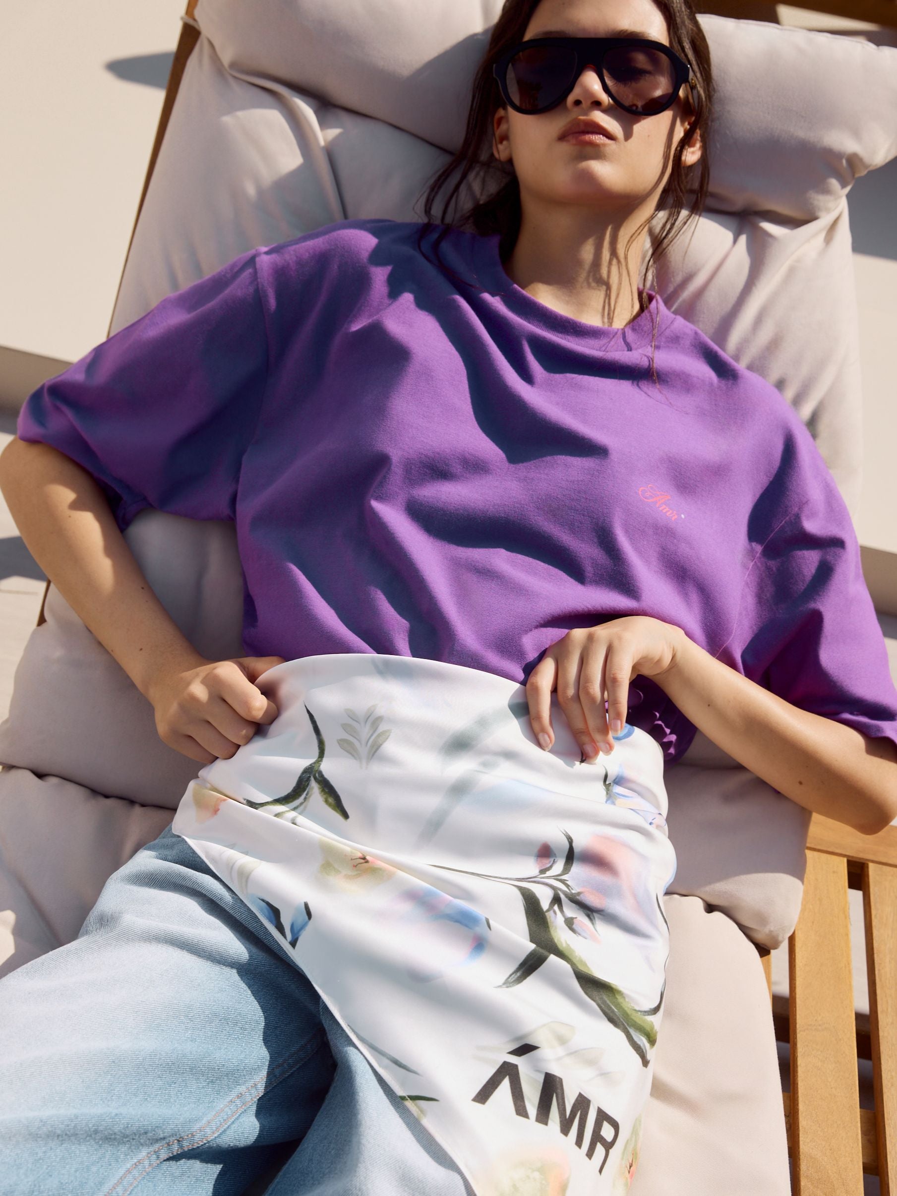 AMR DE SAISON ( AIMER ) - AMR Oversized T-Shirt in Purple