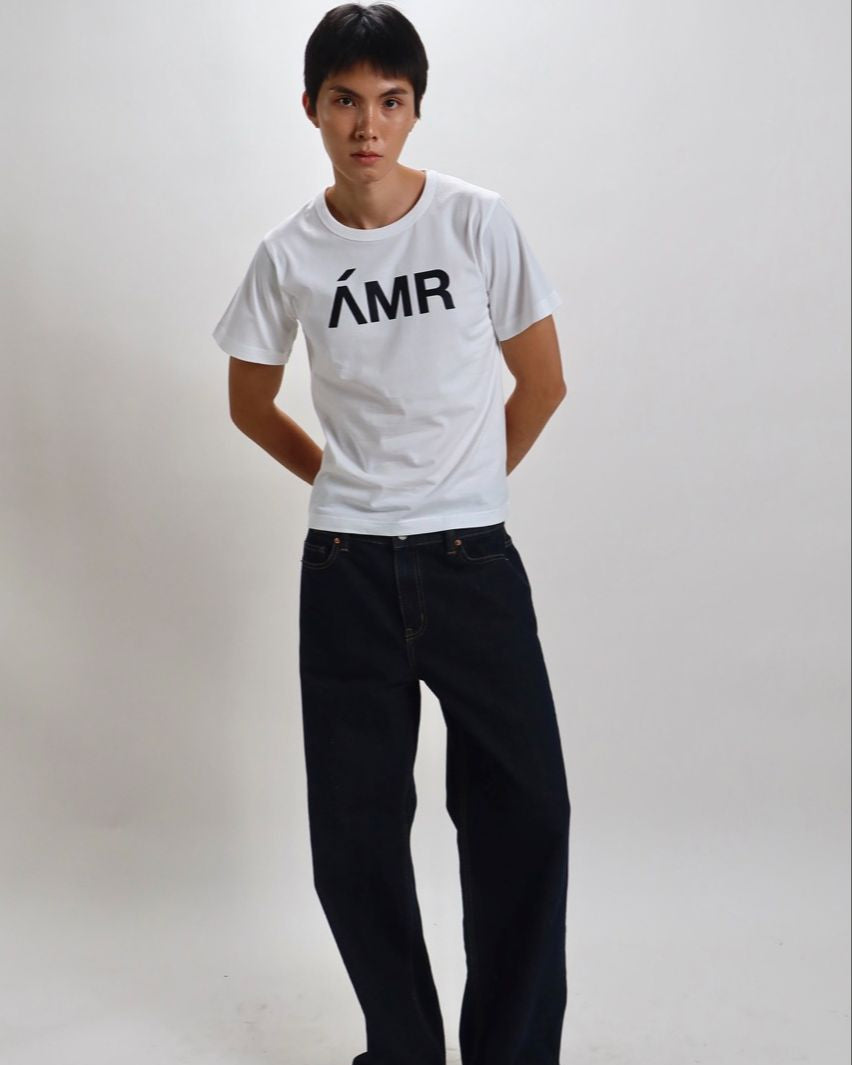 Découvrir - AMR Slim Fit T-Shirt in White
