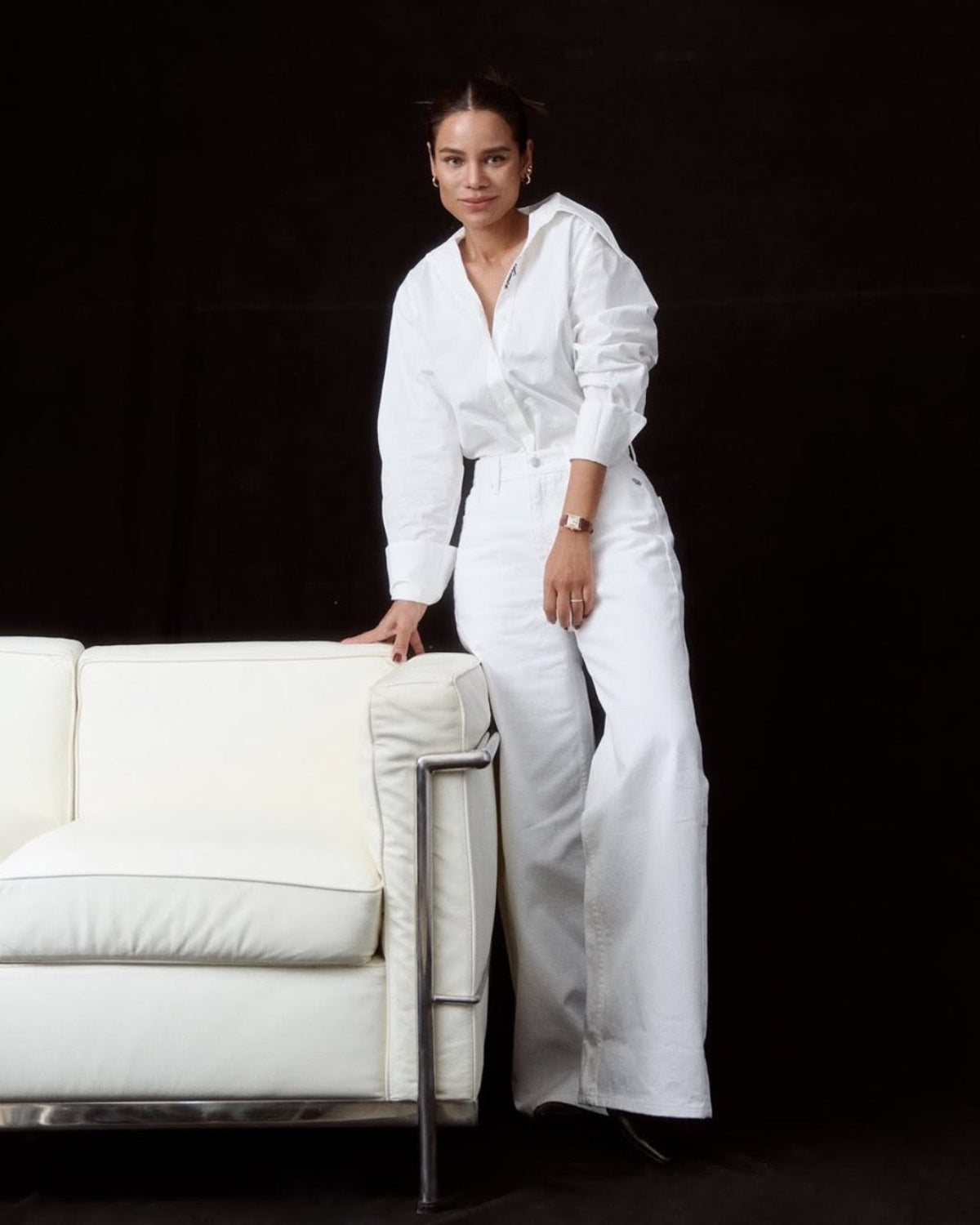 AMR DE SAISON ( AIMER ) - 90s Baggy Jeans in White