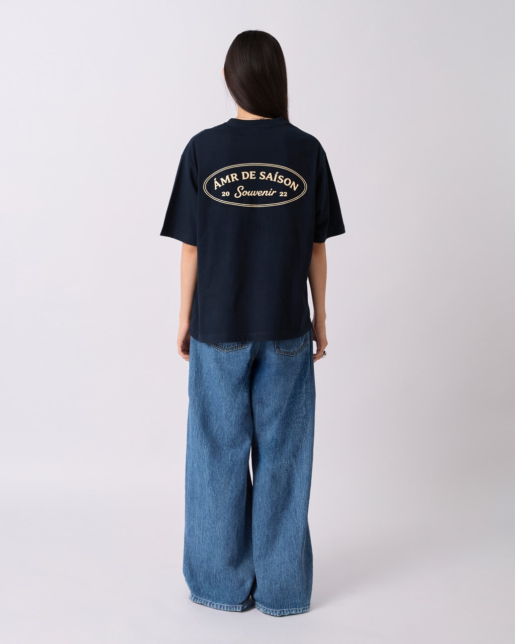 AMR DE SAISON - AMR Souvenir T-Shirt in Navy
