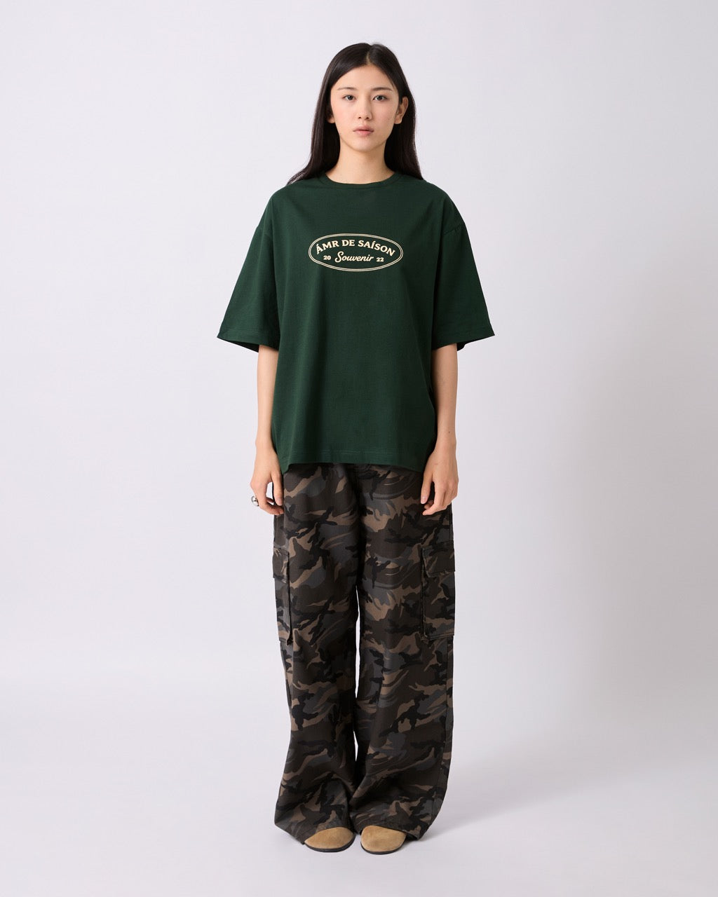 AMR DE SAISON - AMR Souvenir T-Shirt in Dark Green