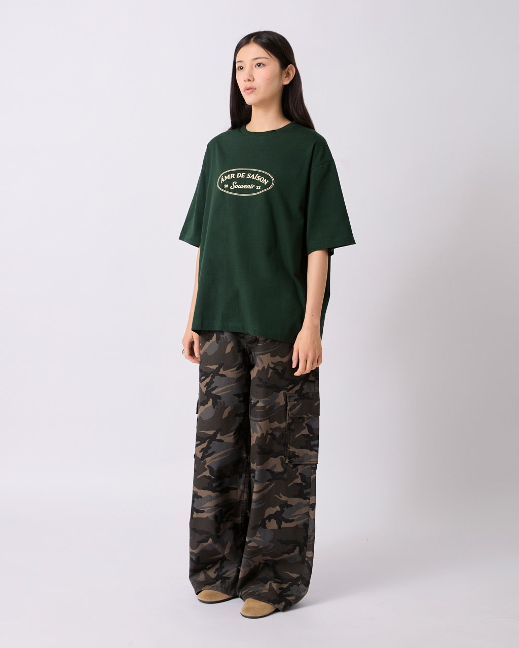 AMR DE SAISON - AMR Souvenir T-Shirt in Dark Green