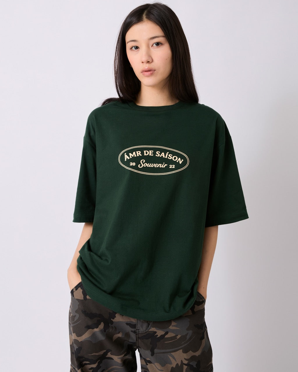 AMR DE SAISON - AMR Souvenir T-Shirt in Dark Green