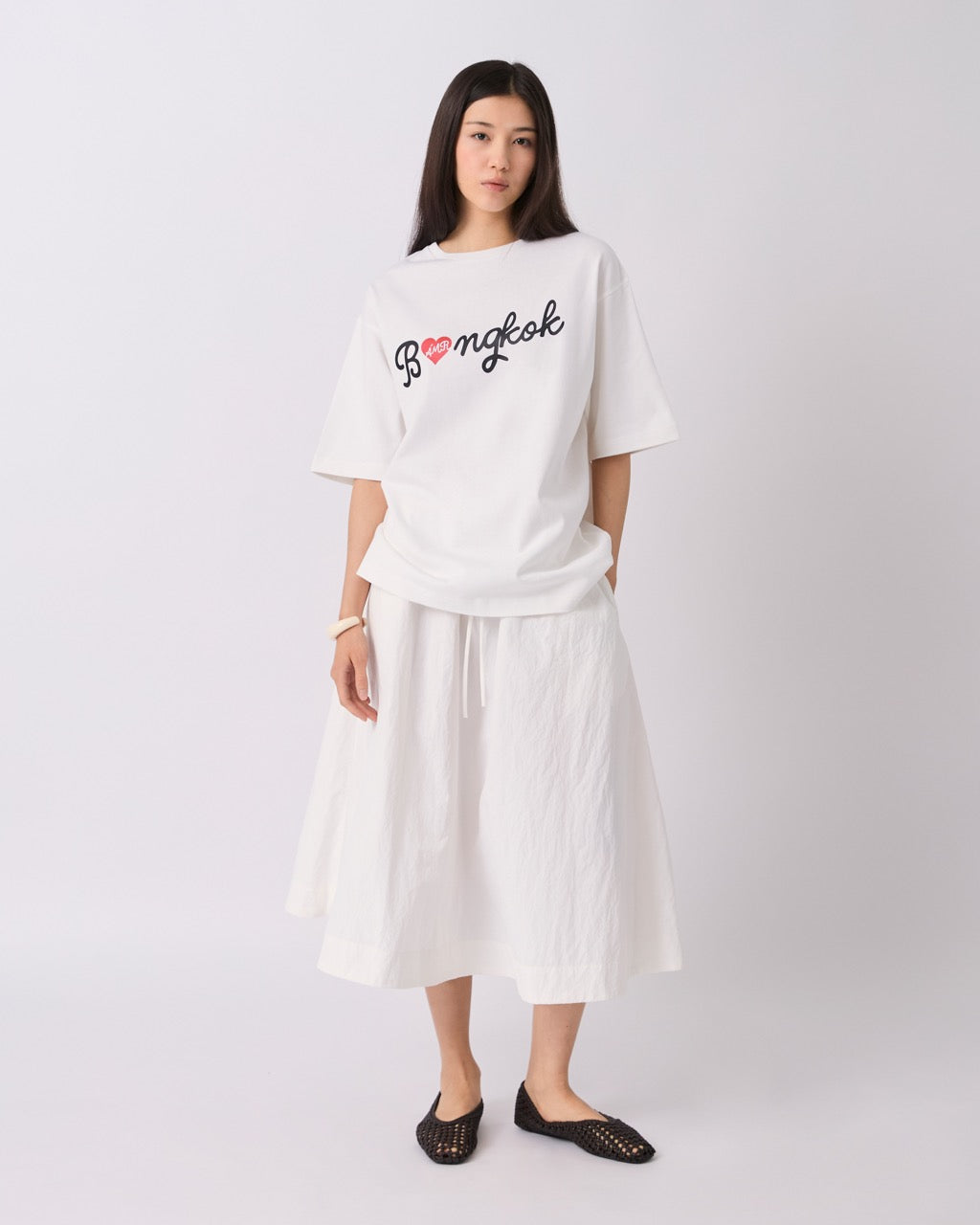 AMR DE SAISON - Bangkok Heart T-Shirt in White