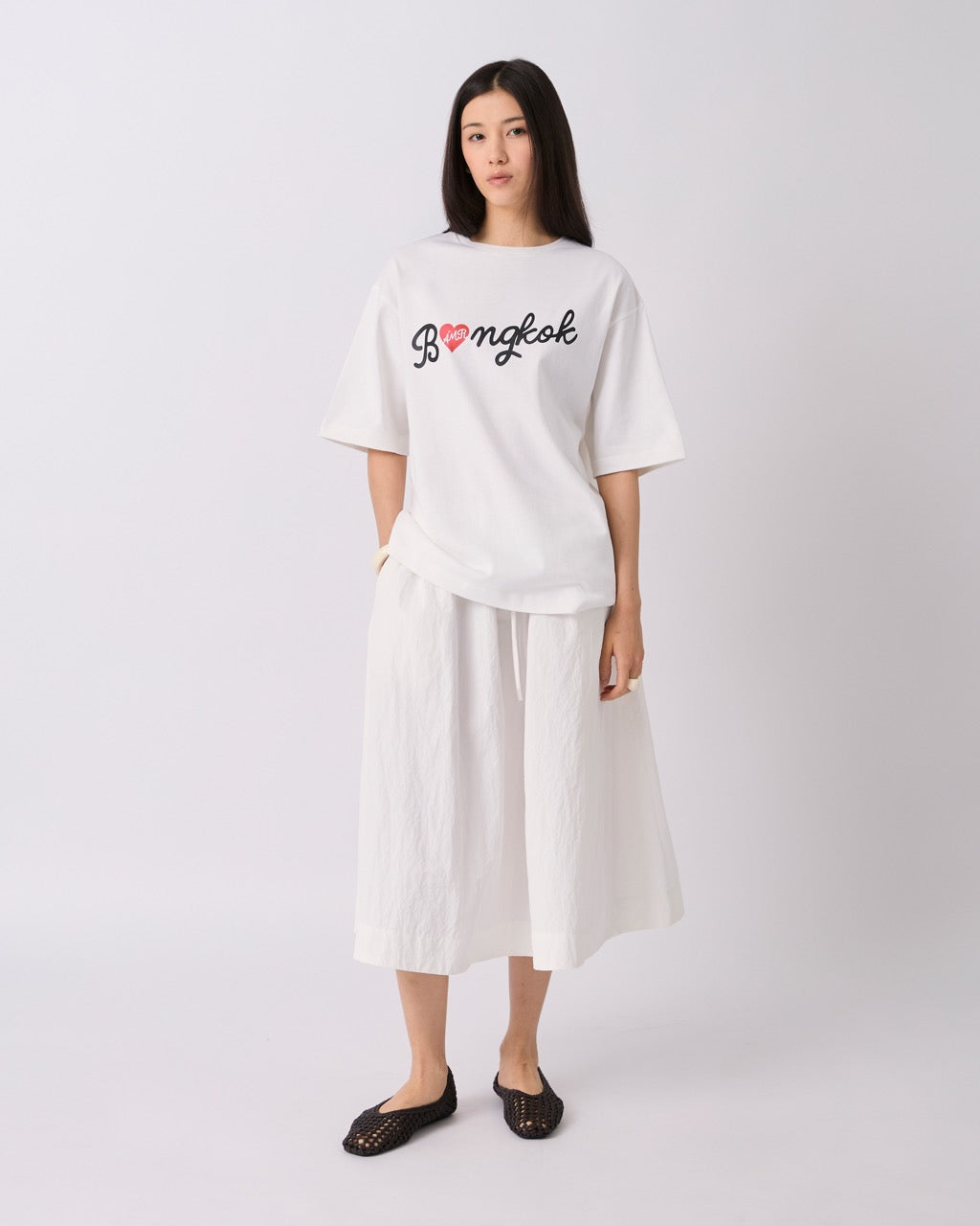 AMR DE SAISON - Bangkok Heart T-Shirt in White
