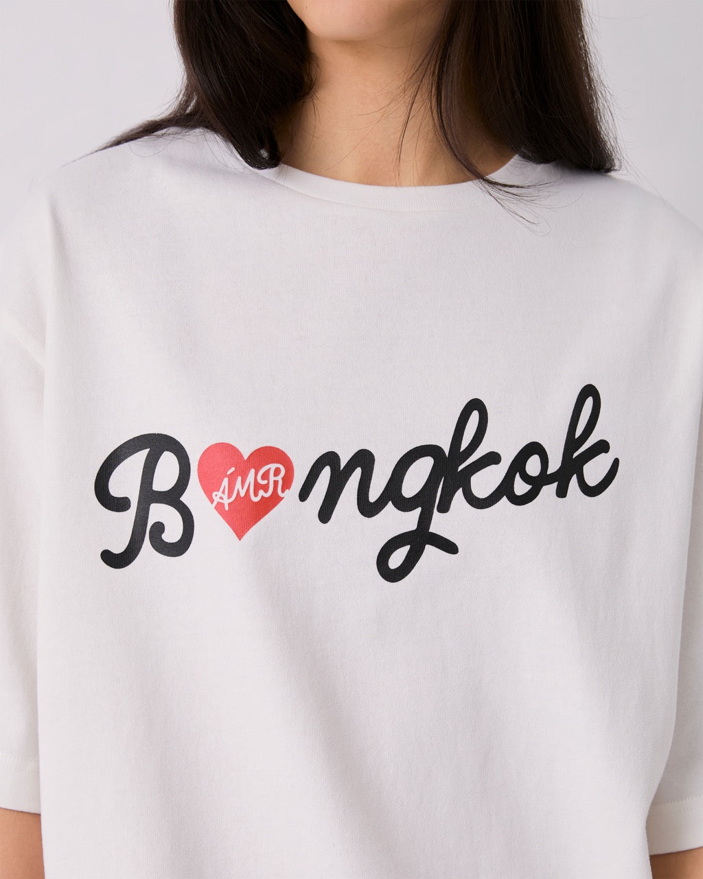 AMR DE SAISON - Bangkok Heart T-Shirt in White