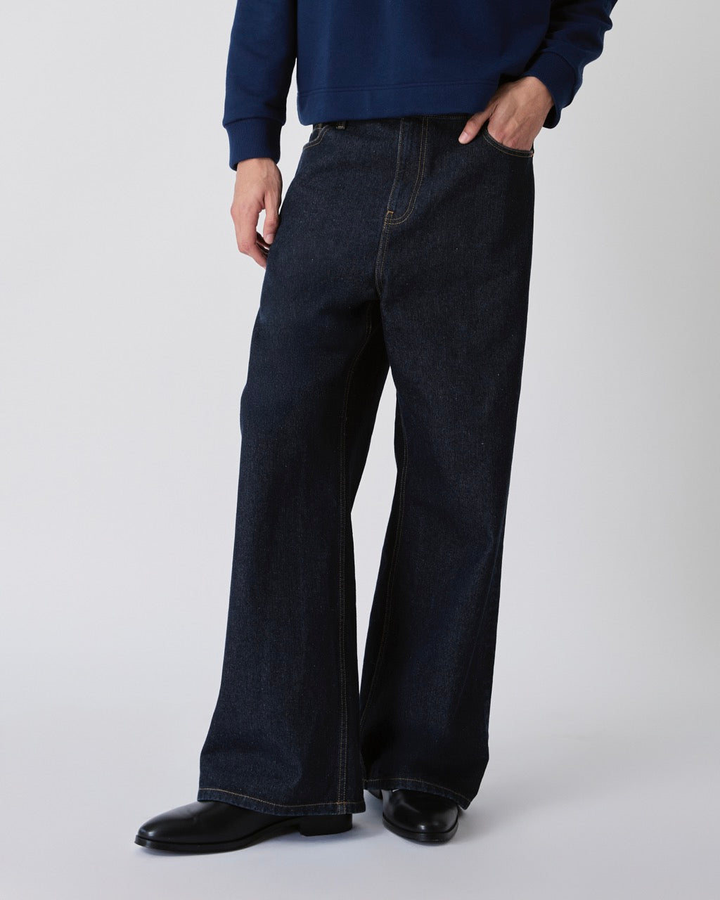 Decouvrir - 90s Baggy Jeans in Raw Denim