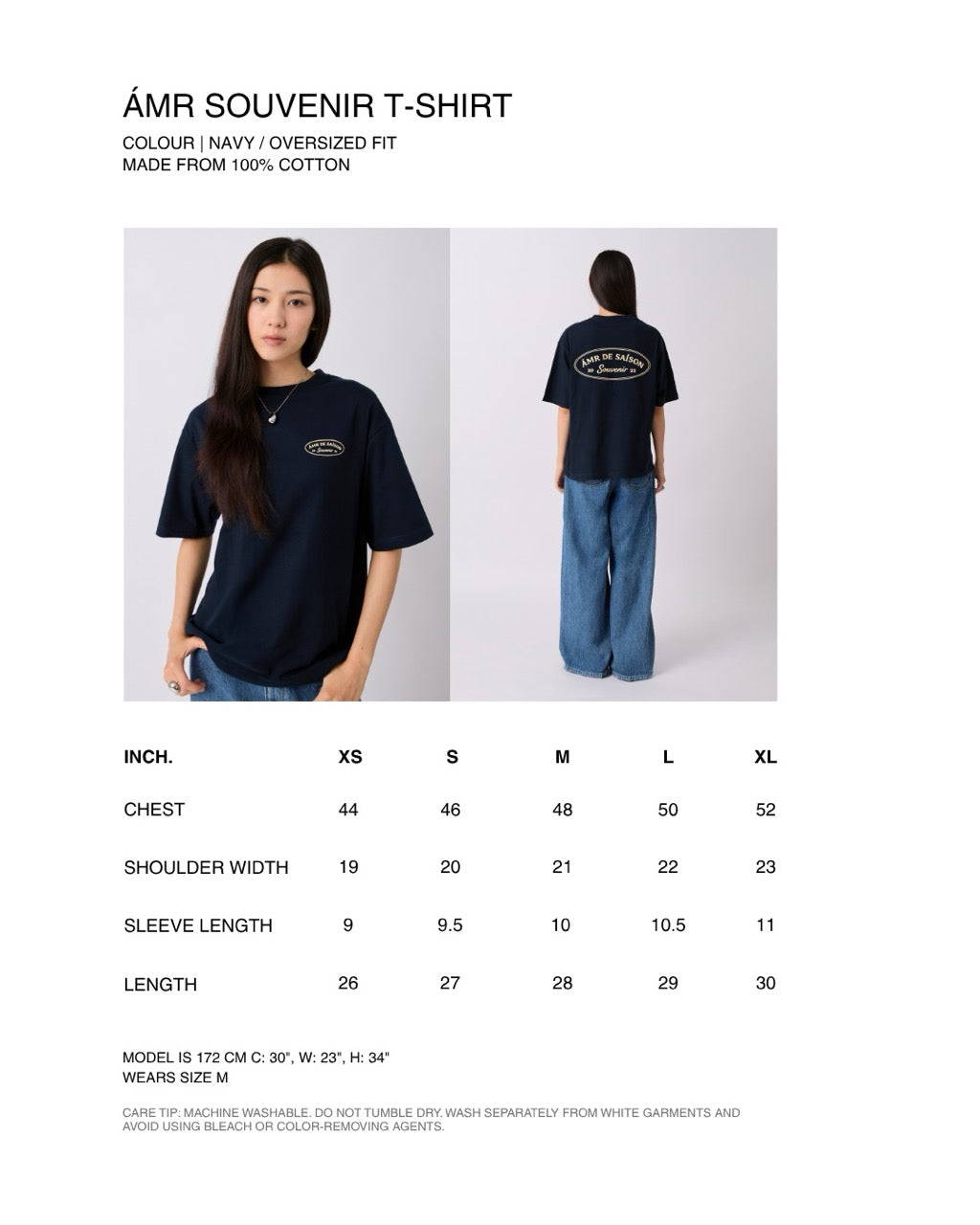 AMR DE SAISON - AMR Souvenir T-Shirt in Navy