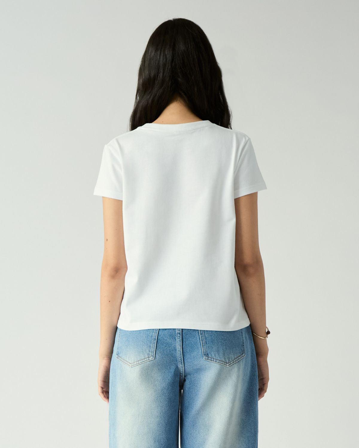 Fleurs et Printemps - AMR Floral Logo Regular Fit T-Shirt in White