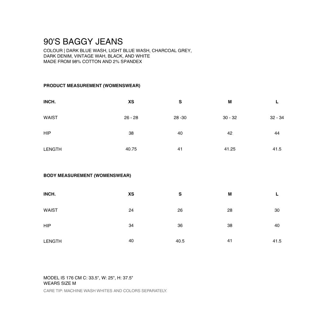 AMR DE SAISON - 90s Baggy Jeans in Light Blue Wash