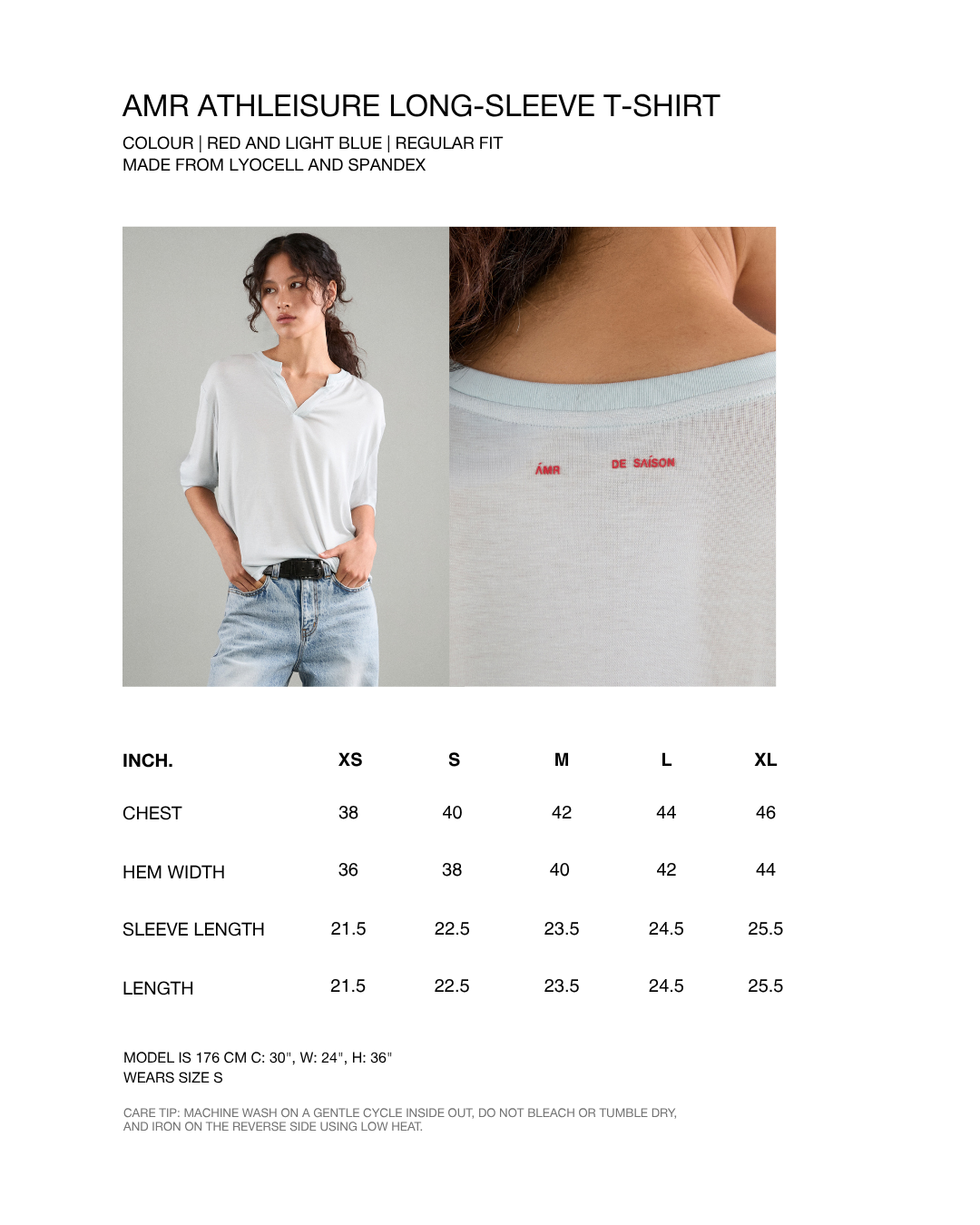 Athleisure Athletic Club - AMR Athleisure Long-Sleeve T-Shirt in Red