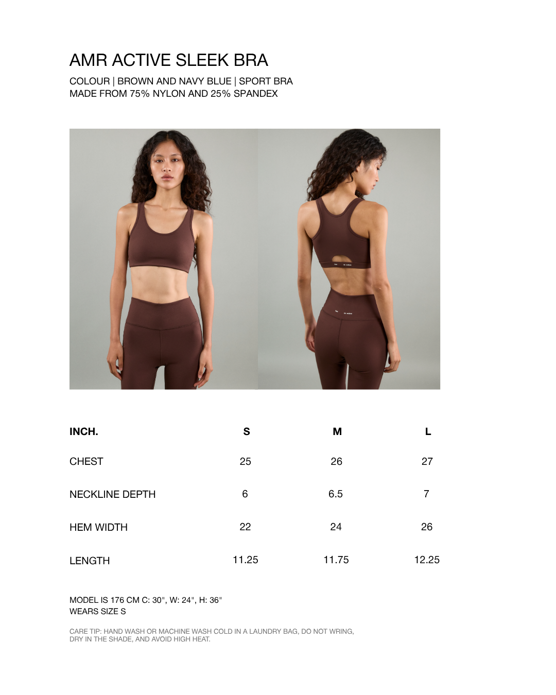 Athleisure Athletic Club - AMR Active Sleek Bra in Navy Blue
