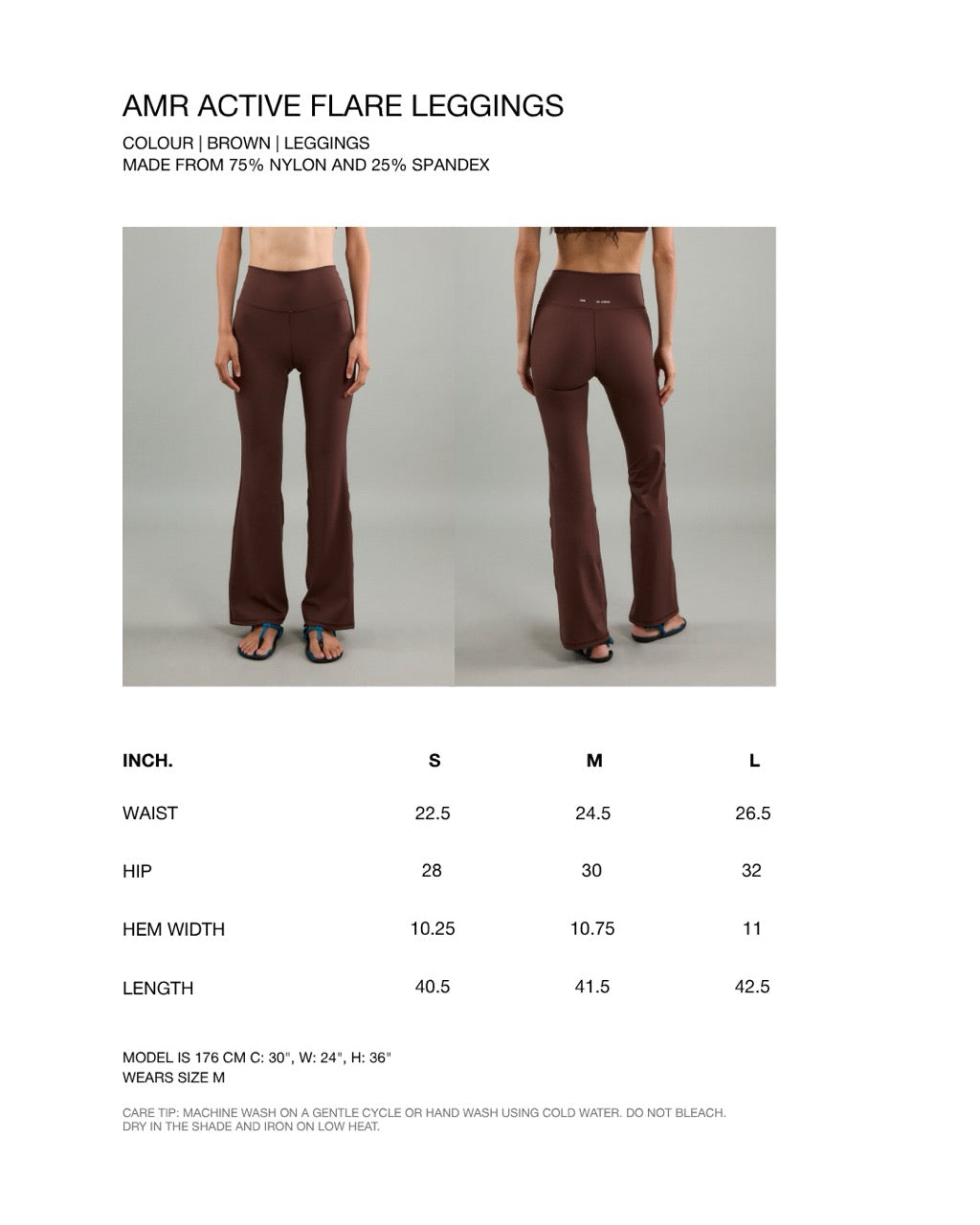 Athleisure Athletic Club - AMR Active Flare Leggings in Brown