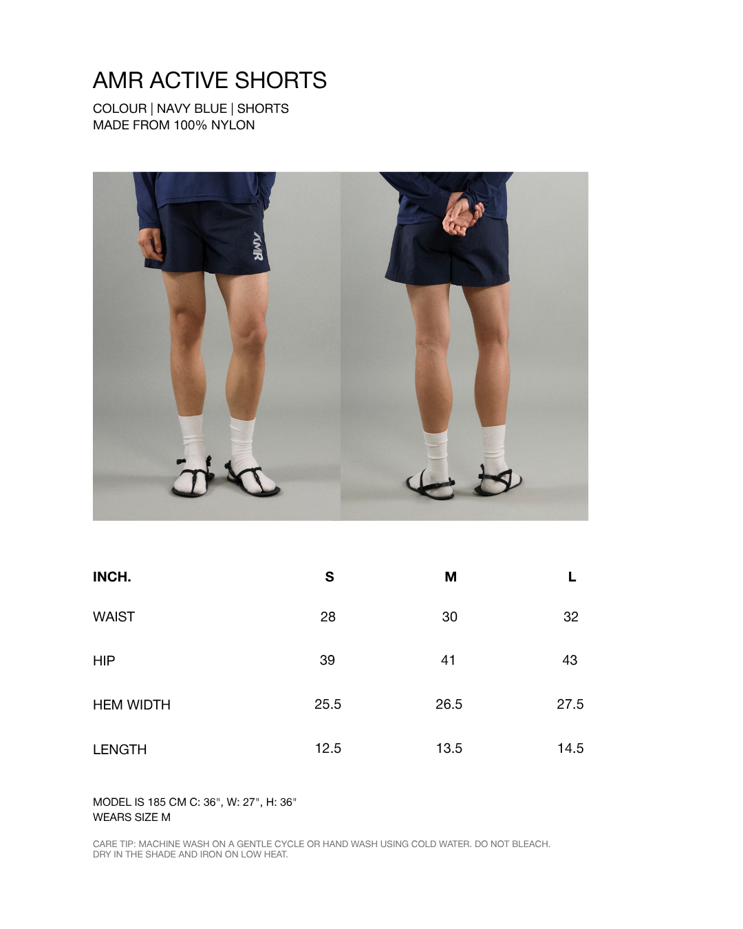 Athleisure Athletic Club - AMR Active Shorts in Navy Blue