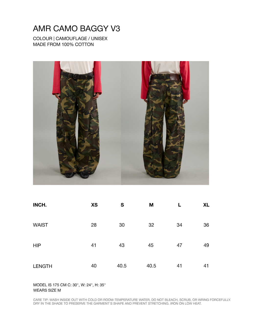 AMR DE SAISON - AMR Baggy Camo V3 in Camo Print