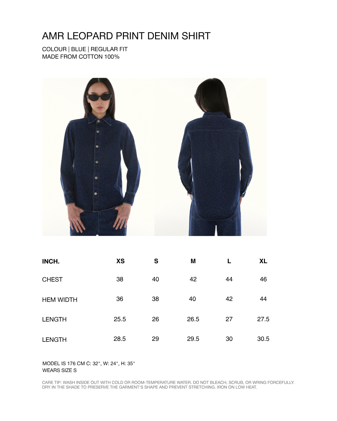Le Fauve - AMR Leopard Print Shirt in Blue