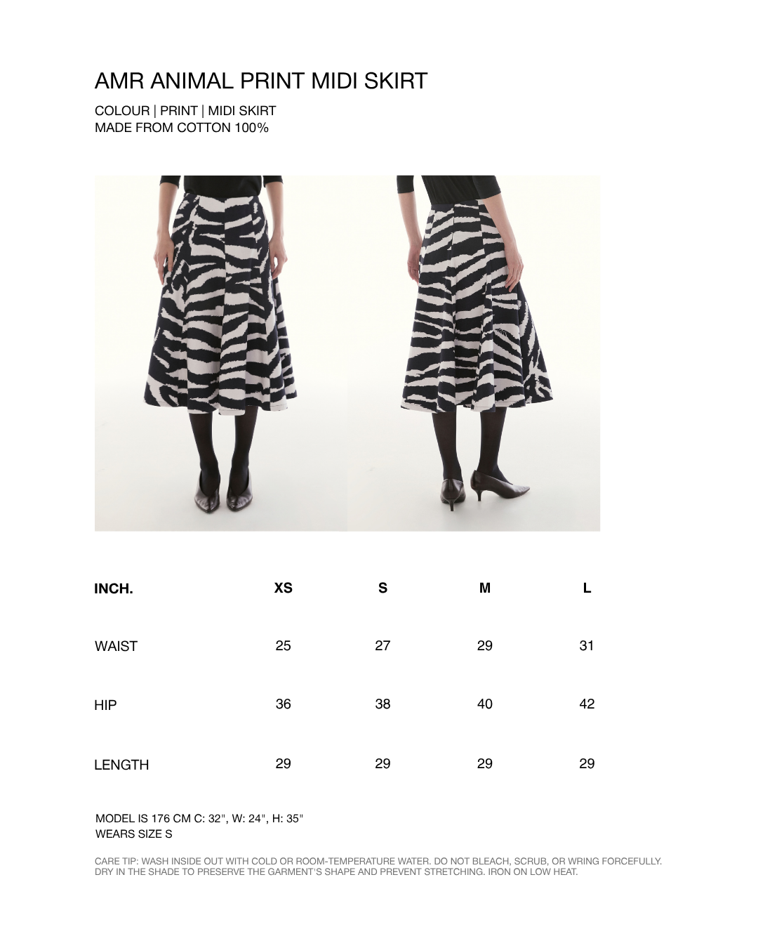 Le Fauve - AMR Animal Print Midi Skirt in Print
