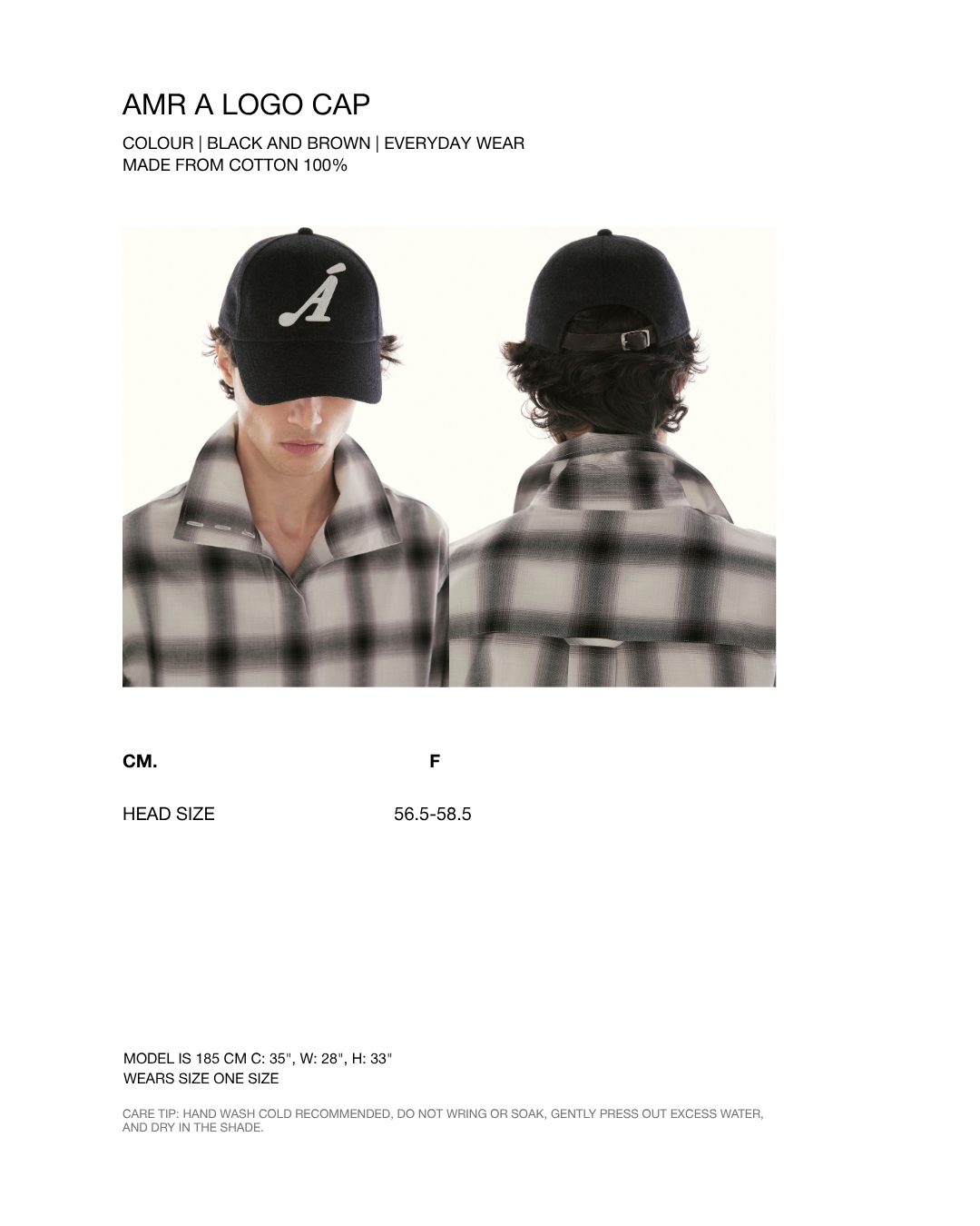 Le Fauve - AMR A Logo Cap in Black