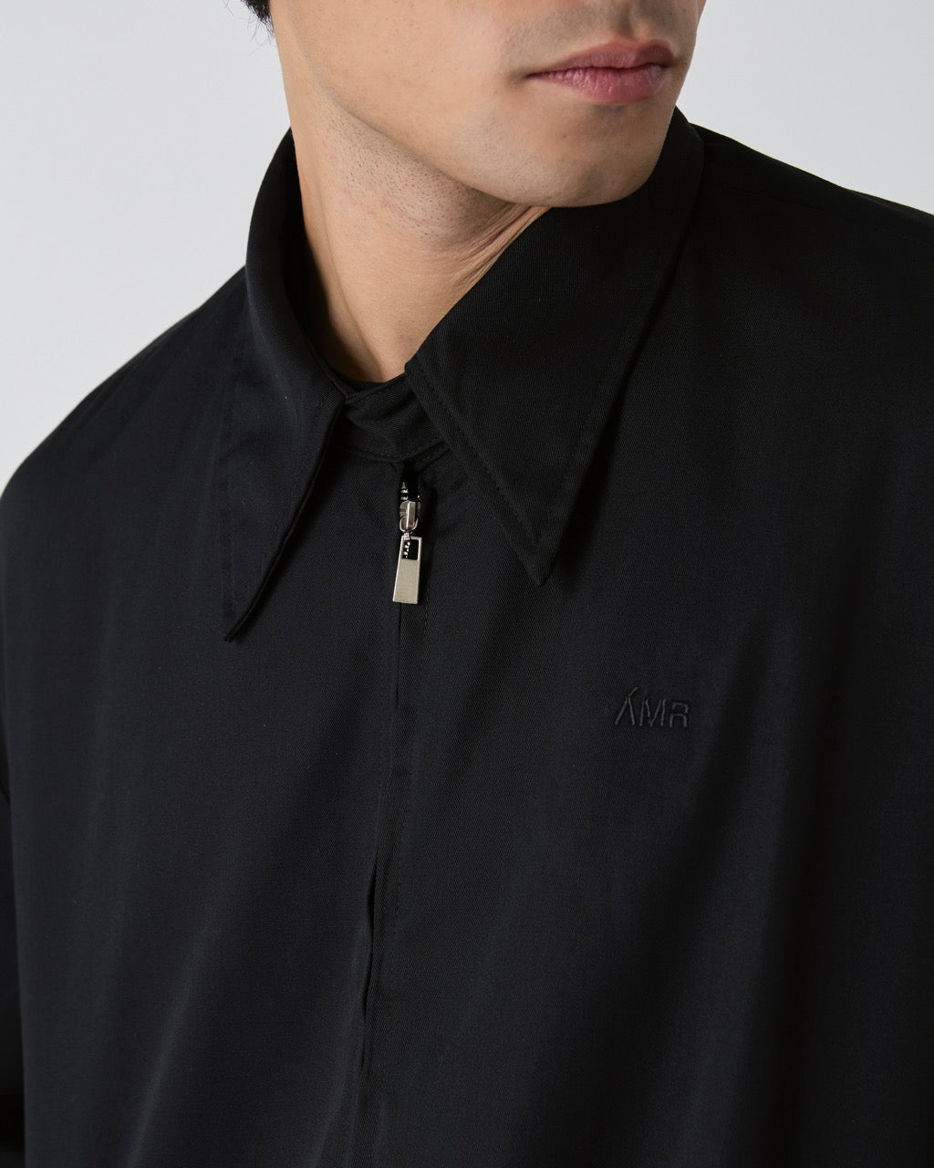 Découvrir - Cotton Bomber Jacket in Black