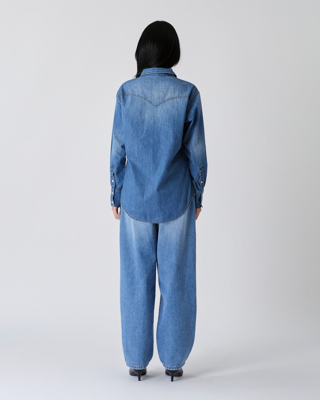 Découvrir - Denim Work Shirt in Indigo Denim