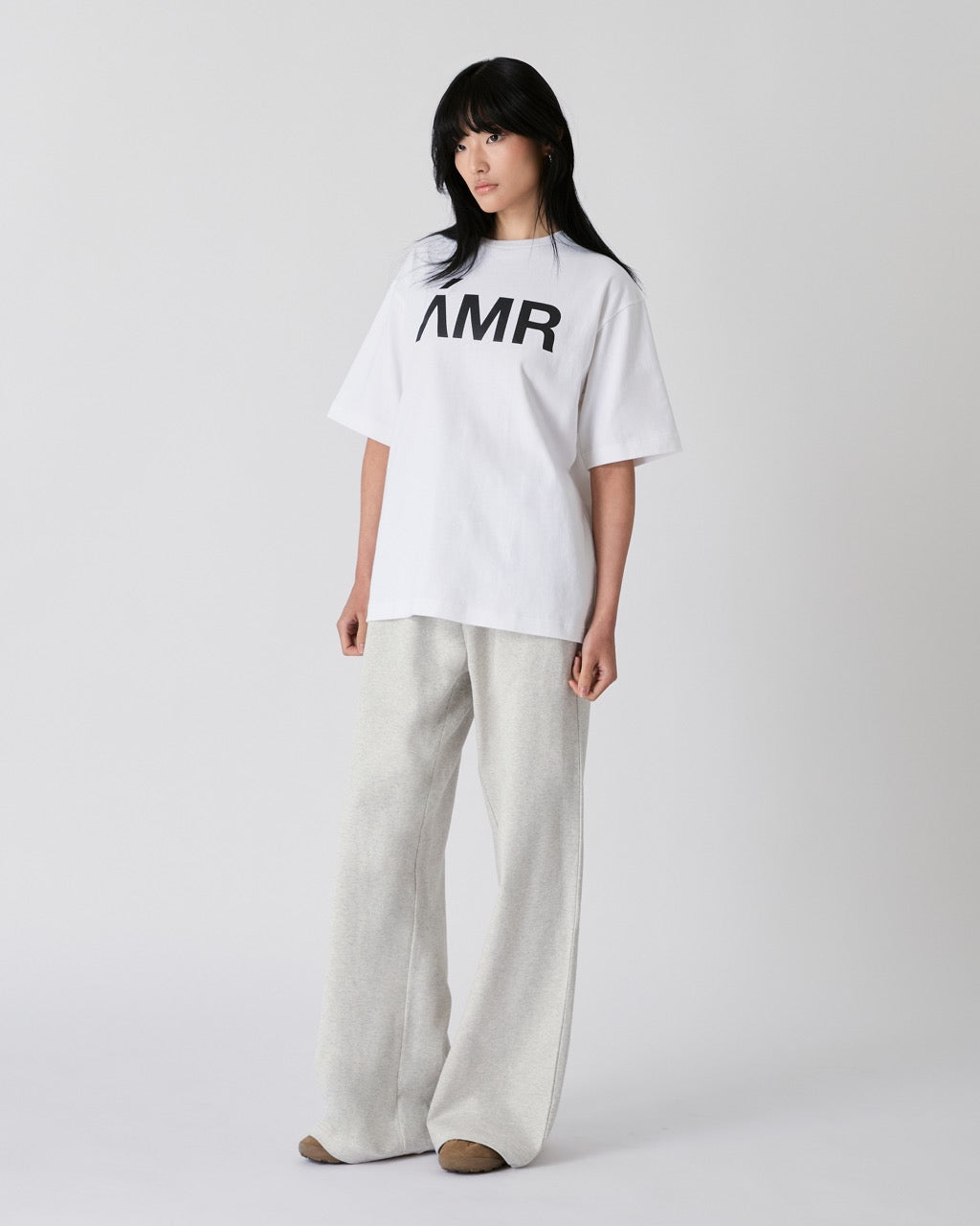Decouvrir - AMR Logo T-Shirt in White