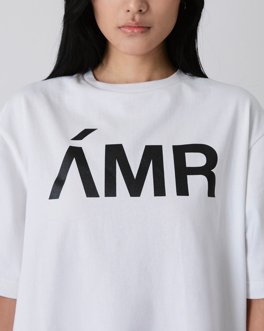 Decouvrir - AMR Logo T-Shirt in White