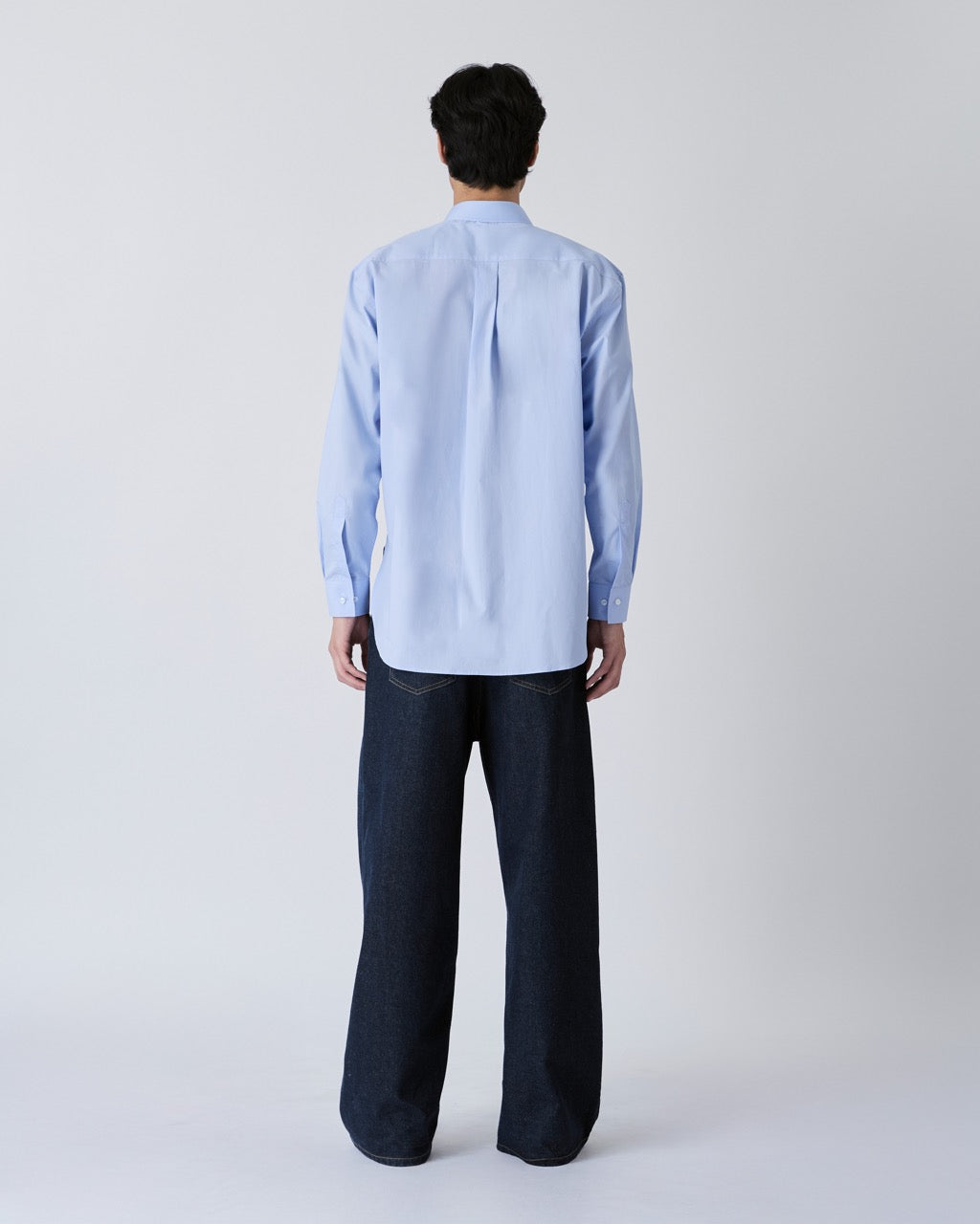 Découvrir - Cotton Poplin Shirt in Blue