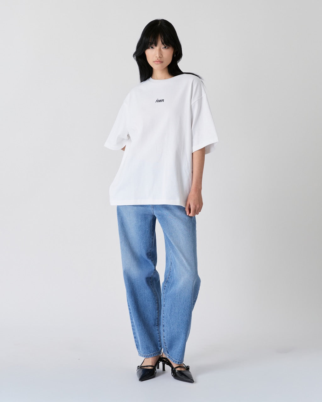 Découvrir - AMR Mini Logo T-shirt in White
