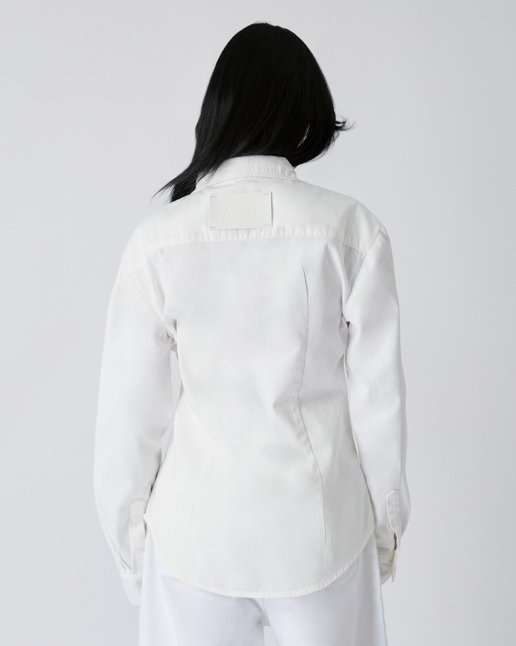 Découvrir - Slim Fit Denim Shirt in White