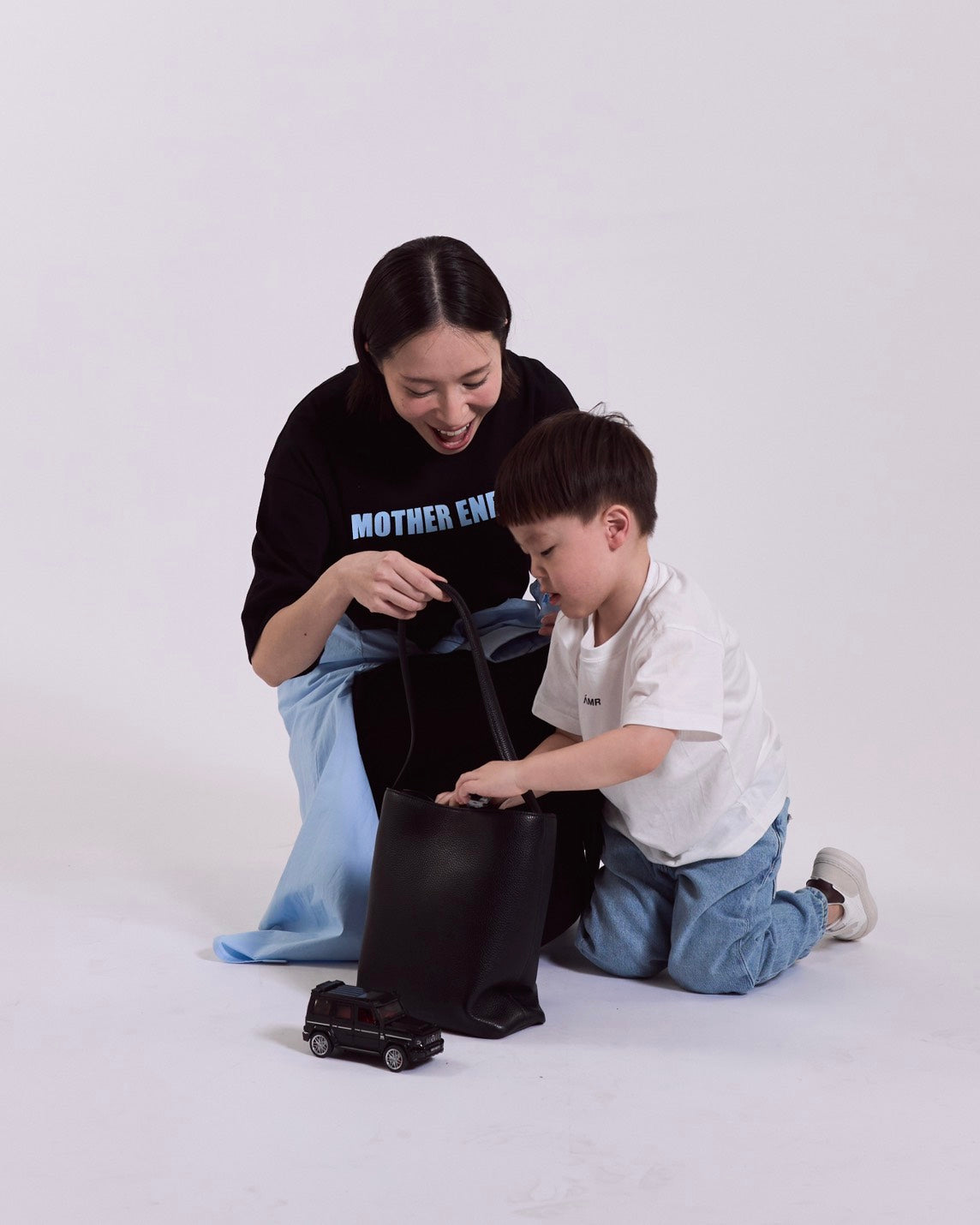 Mother Energy - AMR Petite Logo T-Shirt in White