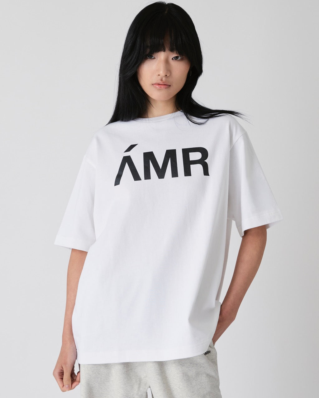 Découvrir - AMR Logo T-Shirt in White