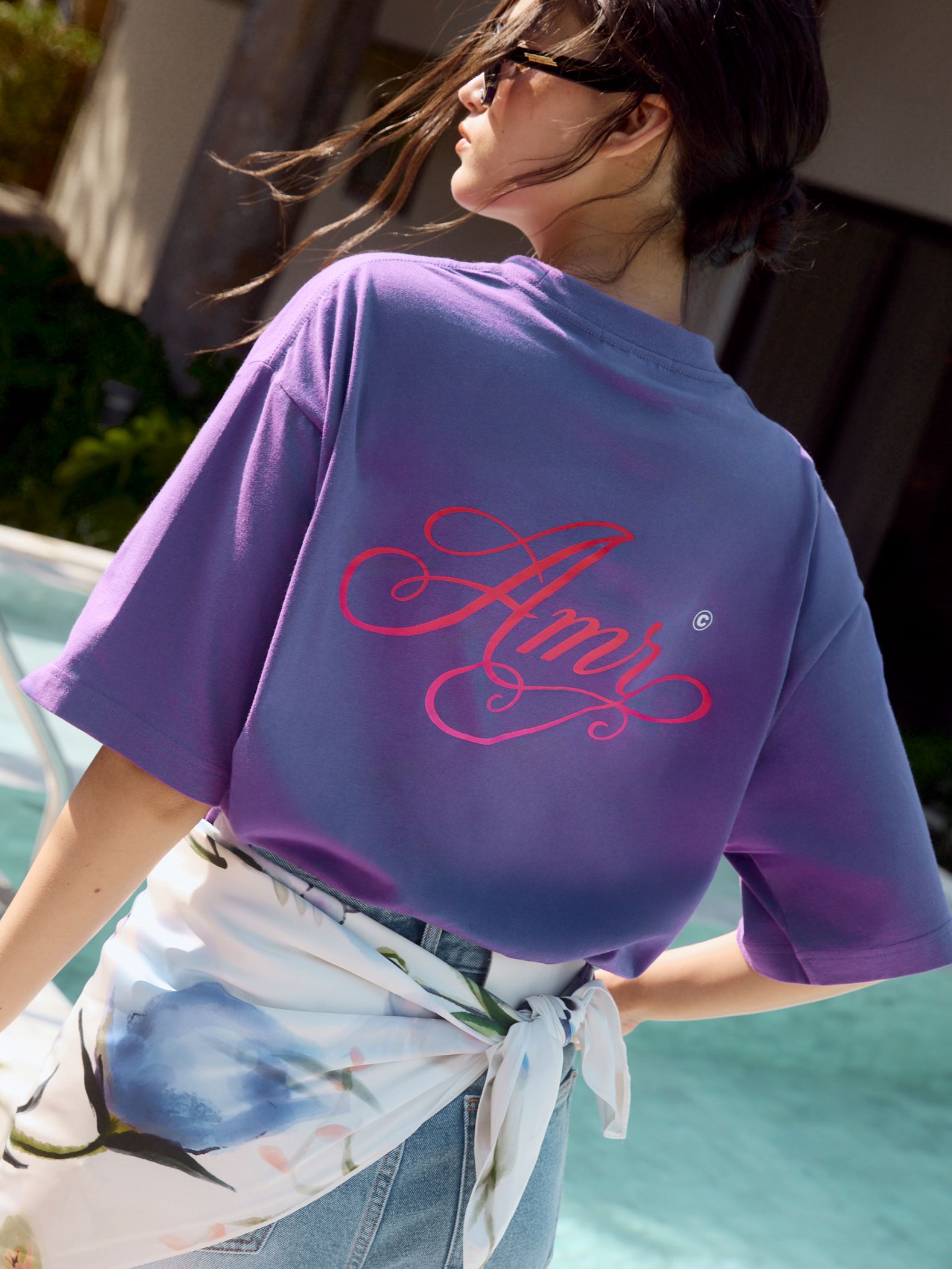 AMR DE SAISON ( AIMER ) - AMR Oversized T-Shirt in Purple