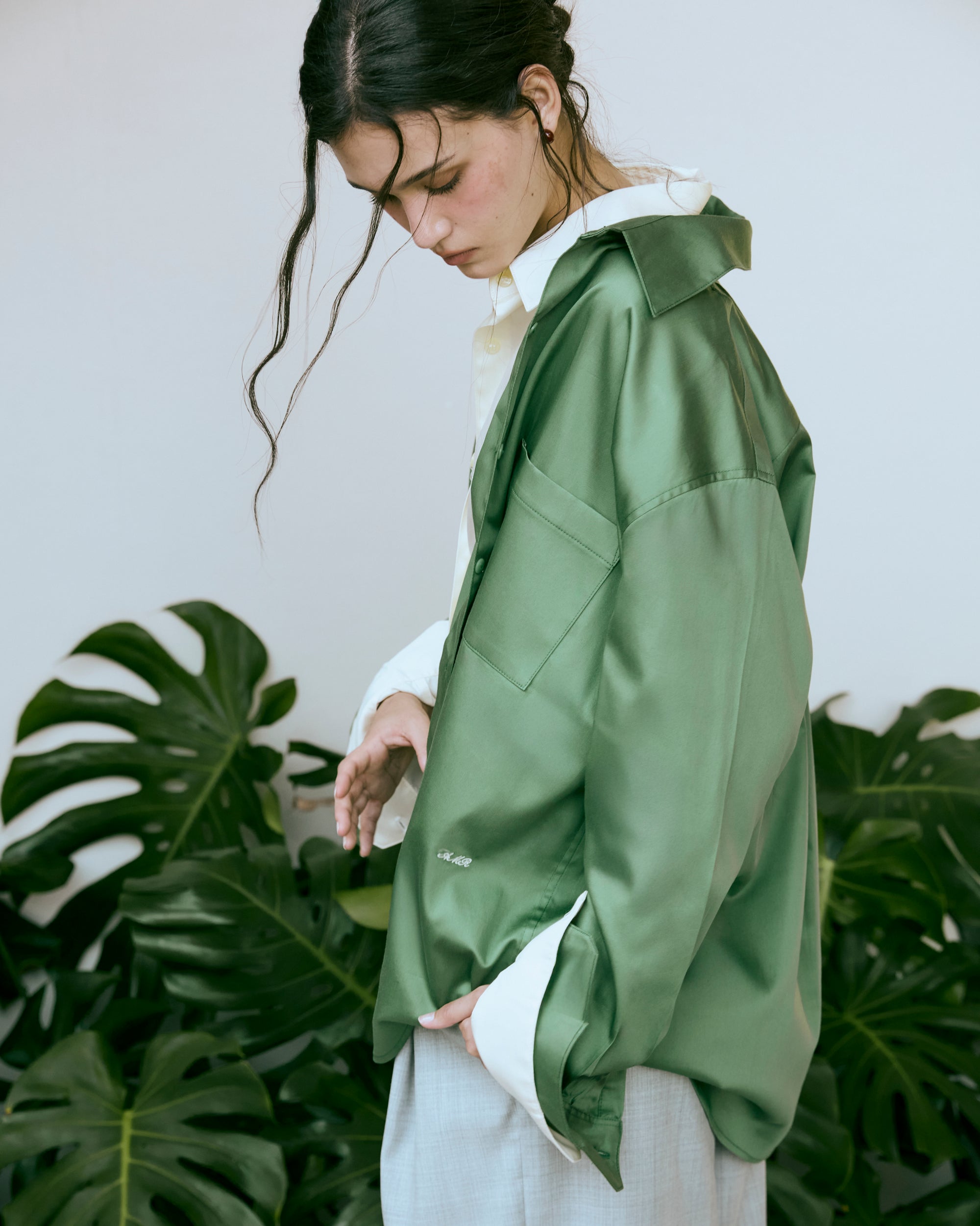 Le soleil d'été - Oversized Shirt in Green