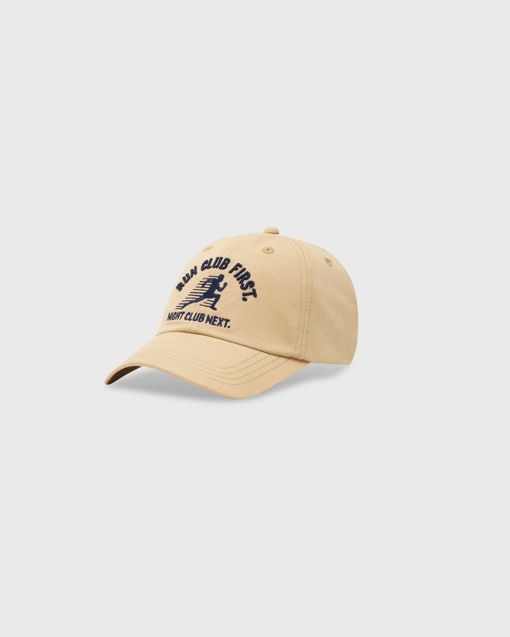 Athleisure Athletic Club - AMR Run Club Logo Cap in Beige