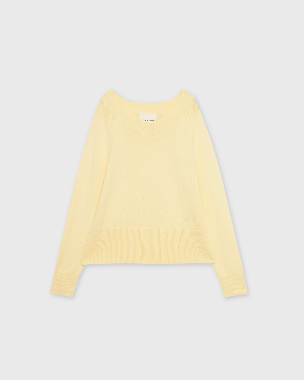 Wardrobe lll - AMR Knit V-Neck Sweater in Yellow