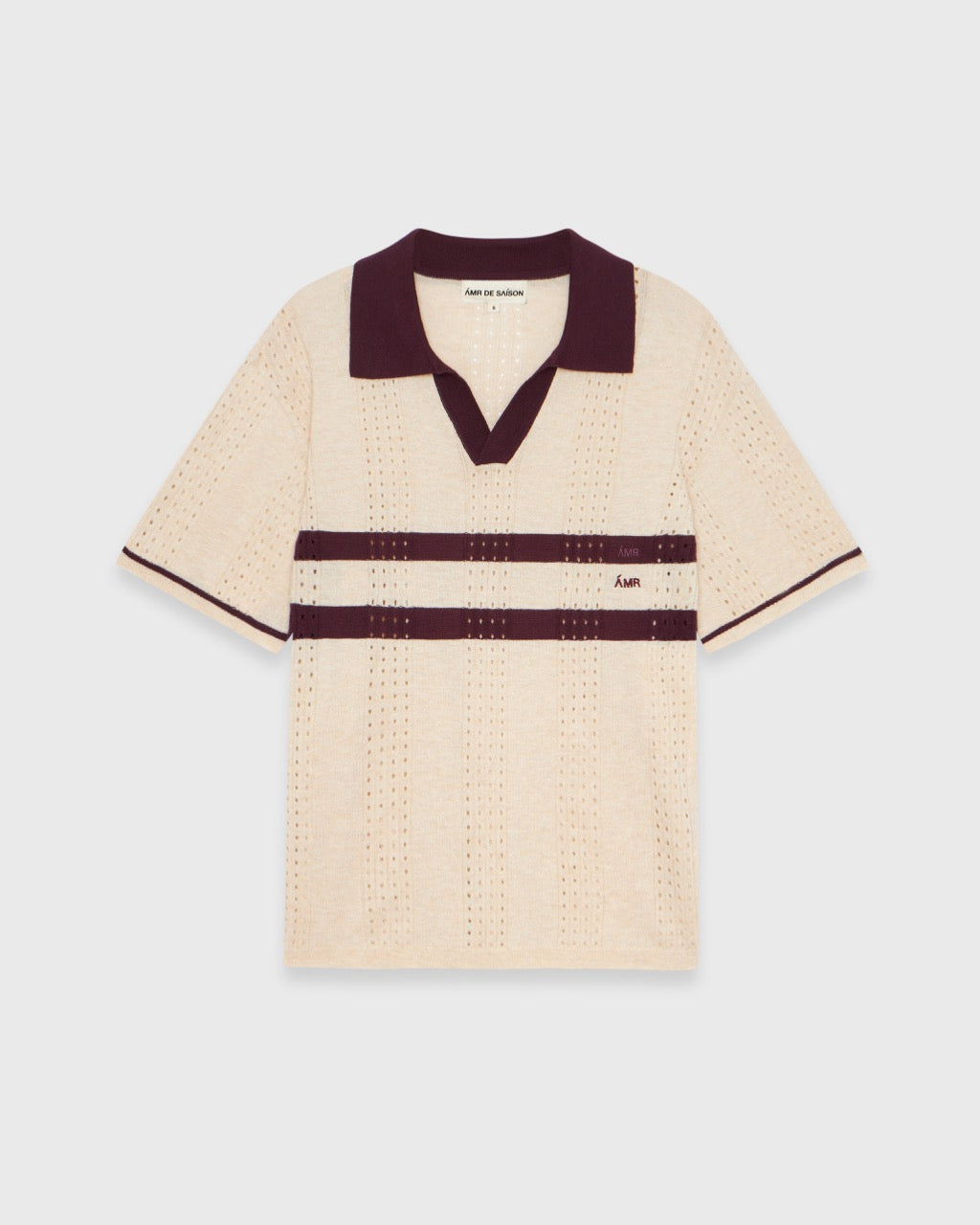 Athleisure Athletic Club - AMR Athleisure Polo Knit in Cream