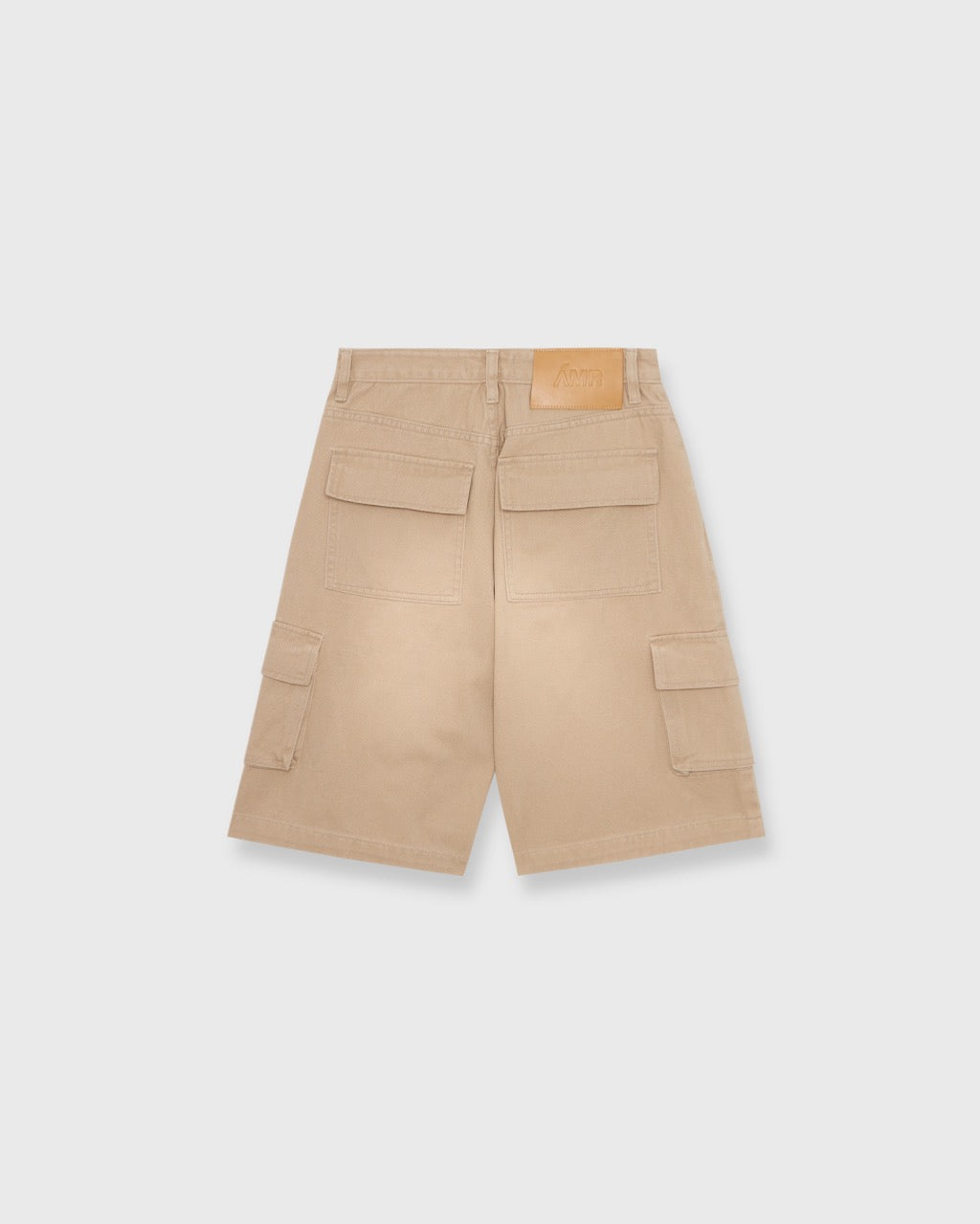 AMR DE SAISON - AMR Cargo Shorts Stone Wash with Bleach in Beige