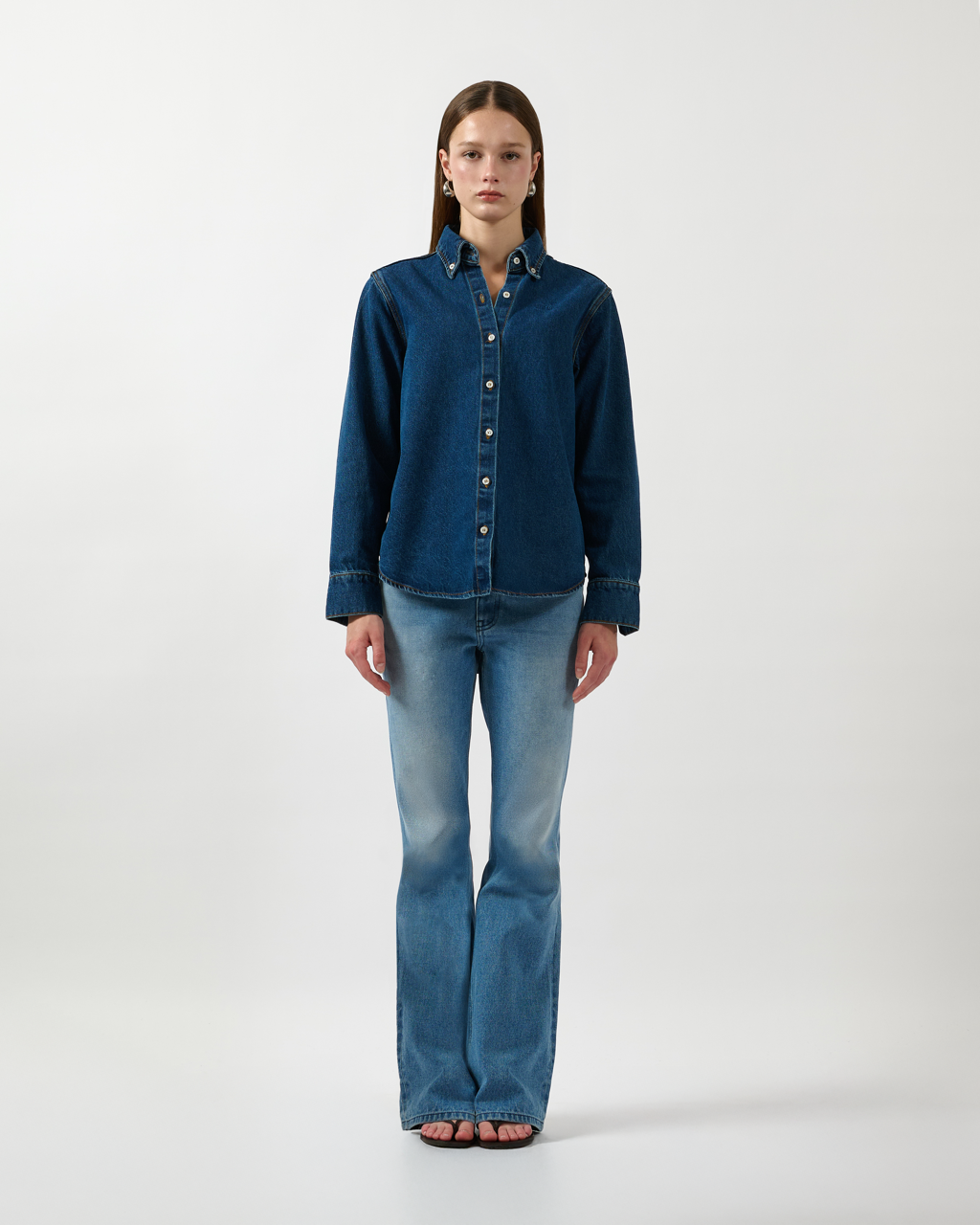 AMR DE SAISON - Essential Regular Fit Shirt in Indigo Denim