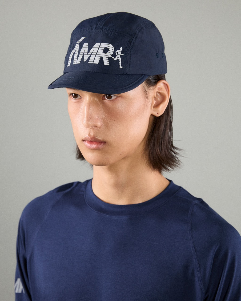 Athleisure Athletic Club - AMR Active Logo Cap in Navy Blue