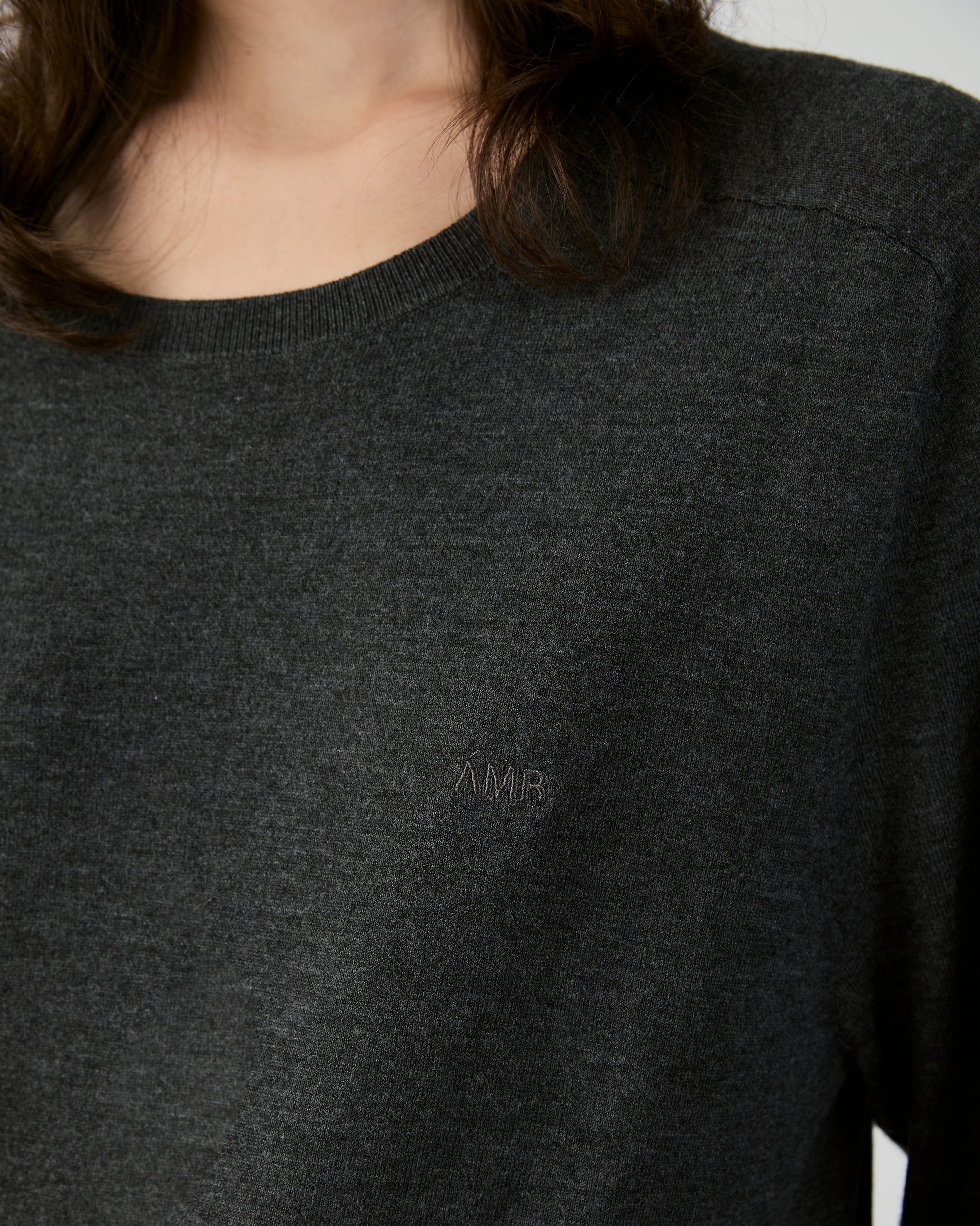 En Couleurs - AMR Knit Sweater in Dark Grey