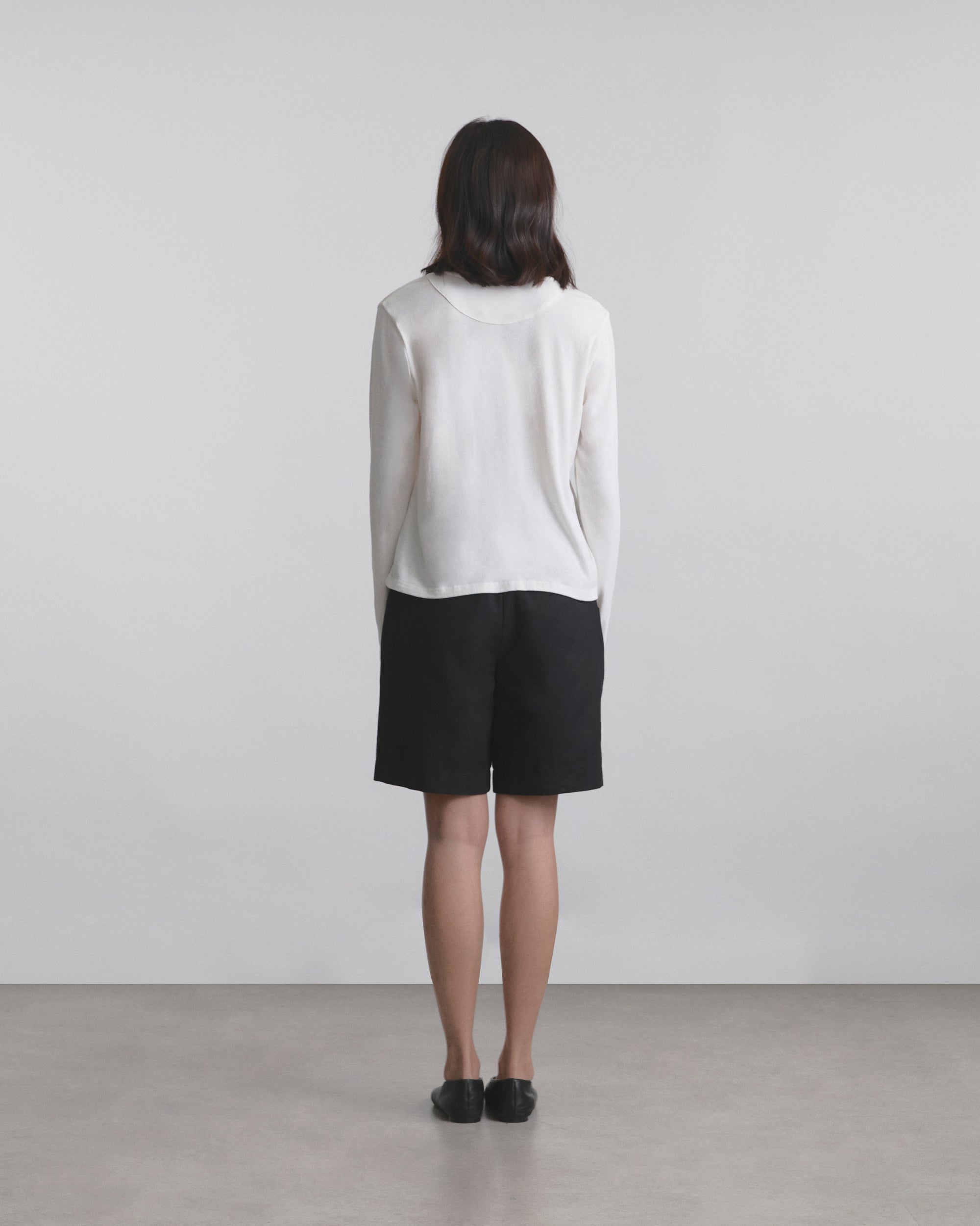 Wardrobe I - AMR Lightweight Cotton Long-sleeve Henley in Off White