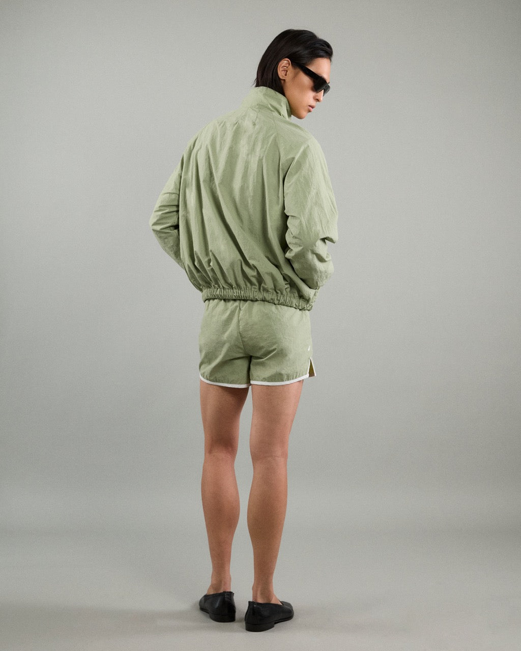 Athleisure Athletic Club - AMR Lightweight Track Pullover in Green