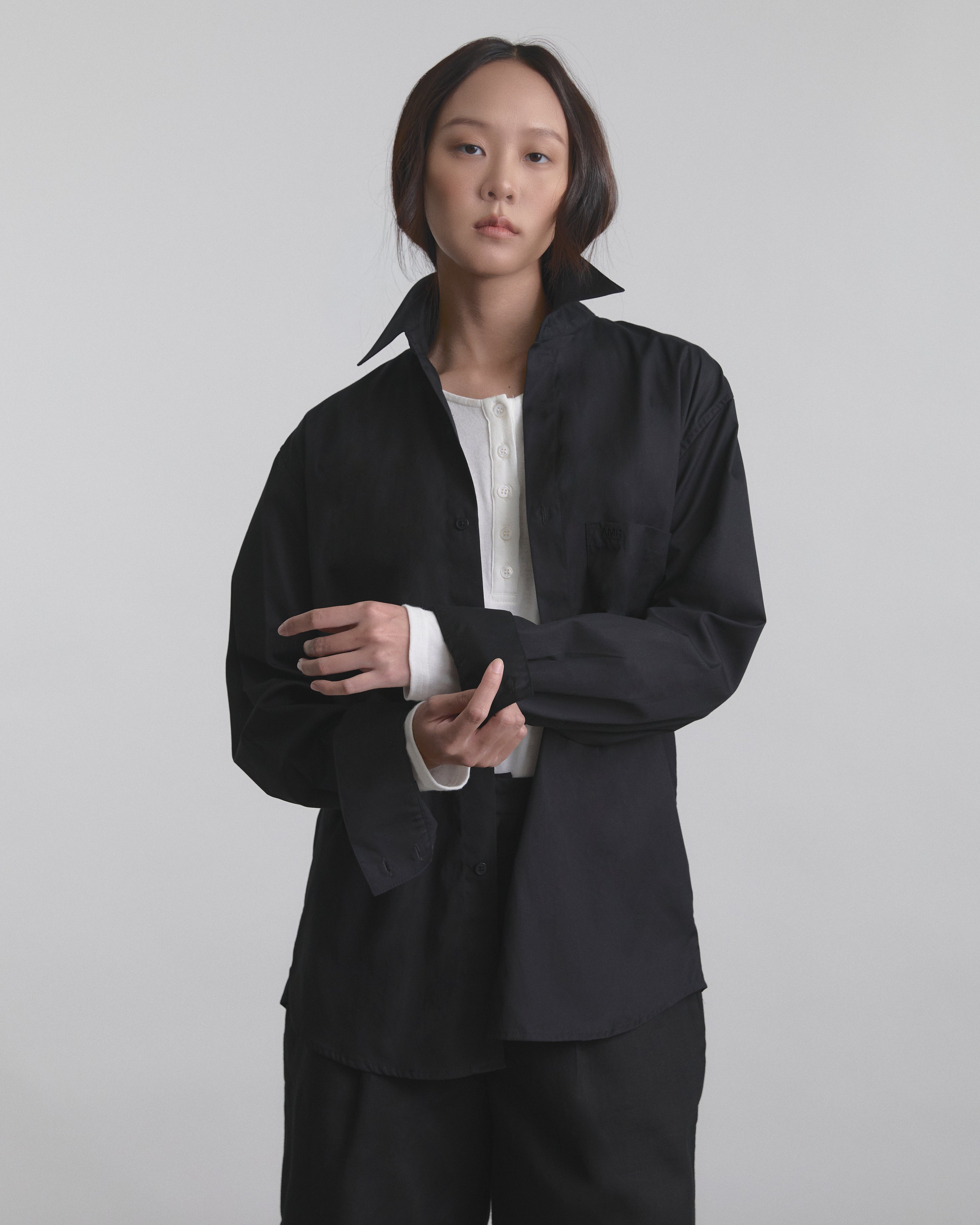 Wardrobe II - AMR Regular Shirt (MEN) in Black