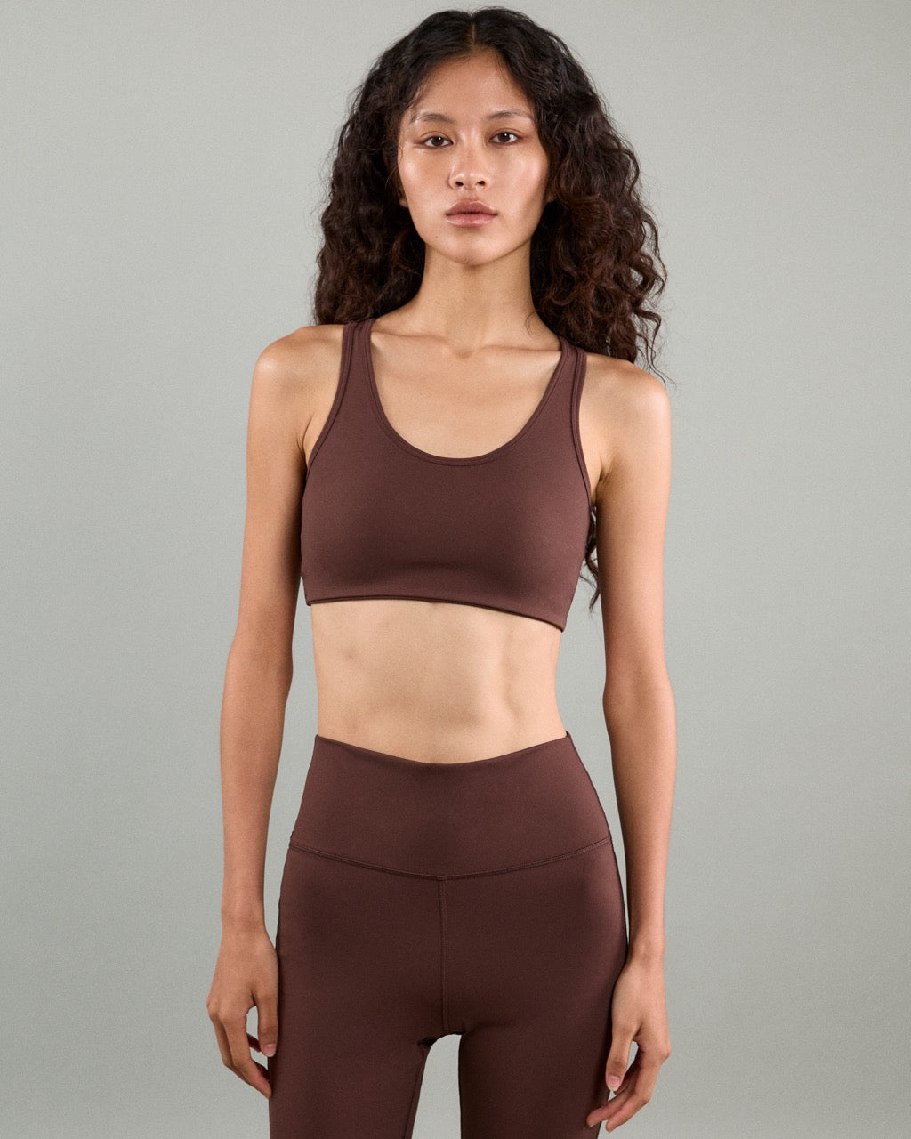 Athleisure Athletic Club - AMR Active Sleek Bra in Brown
