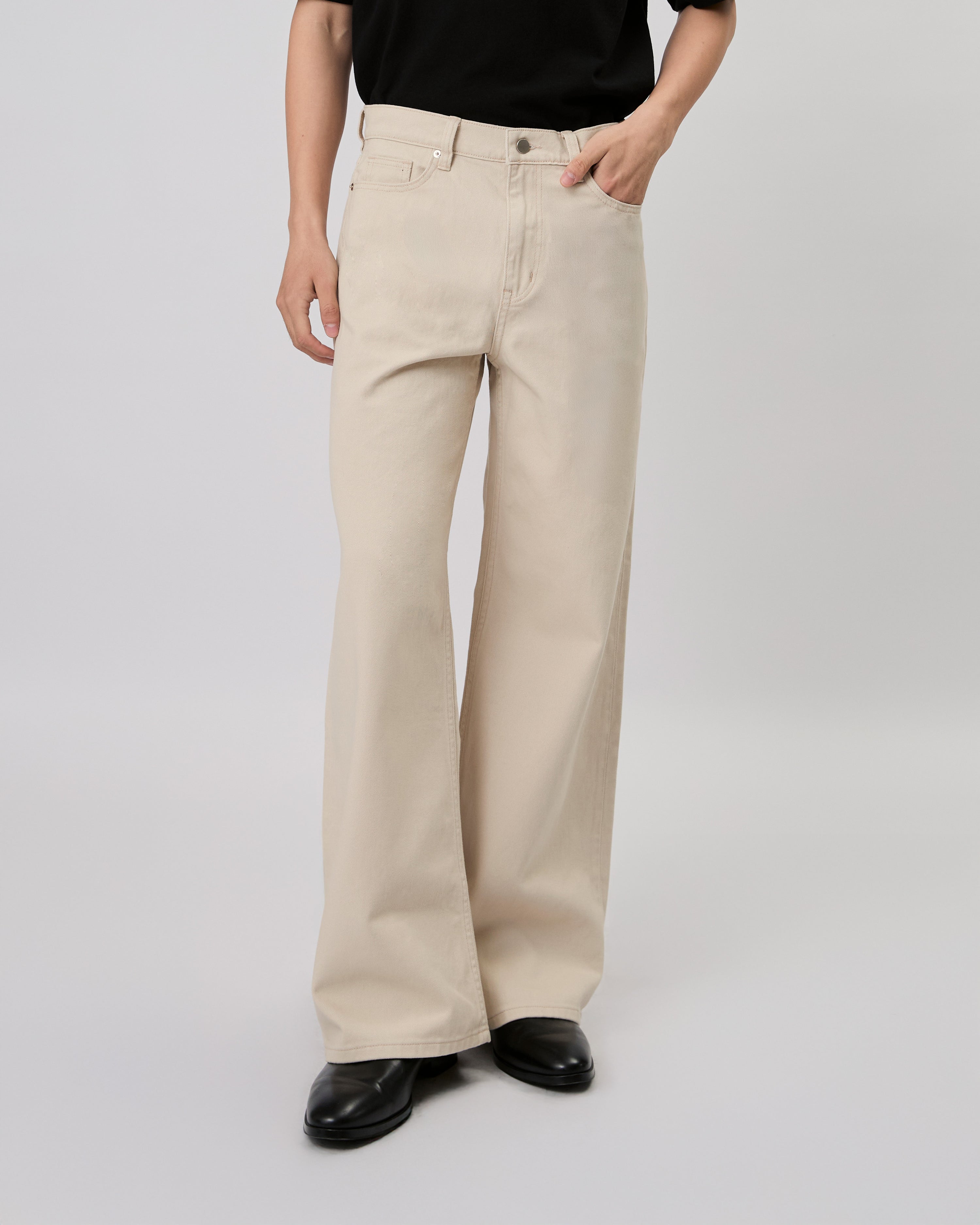 New Urban Drop - 90s Baggy Jeans in Smokey Beige