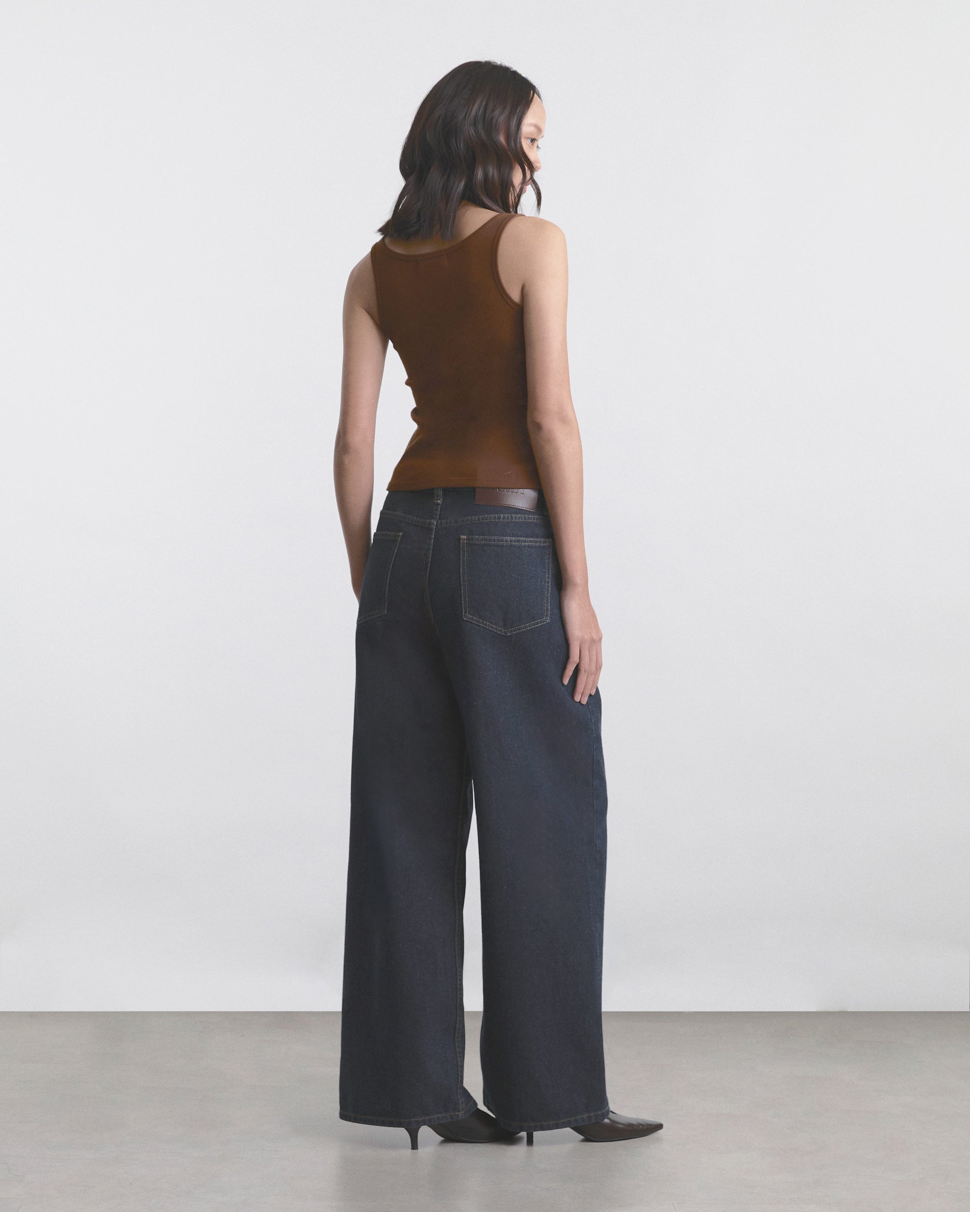 Wardrobe I - AMR Rib Tank Top in Brown
