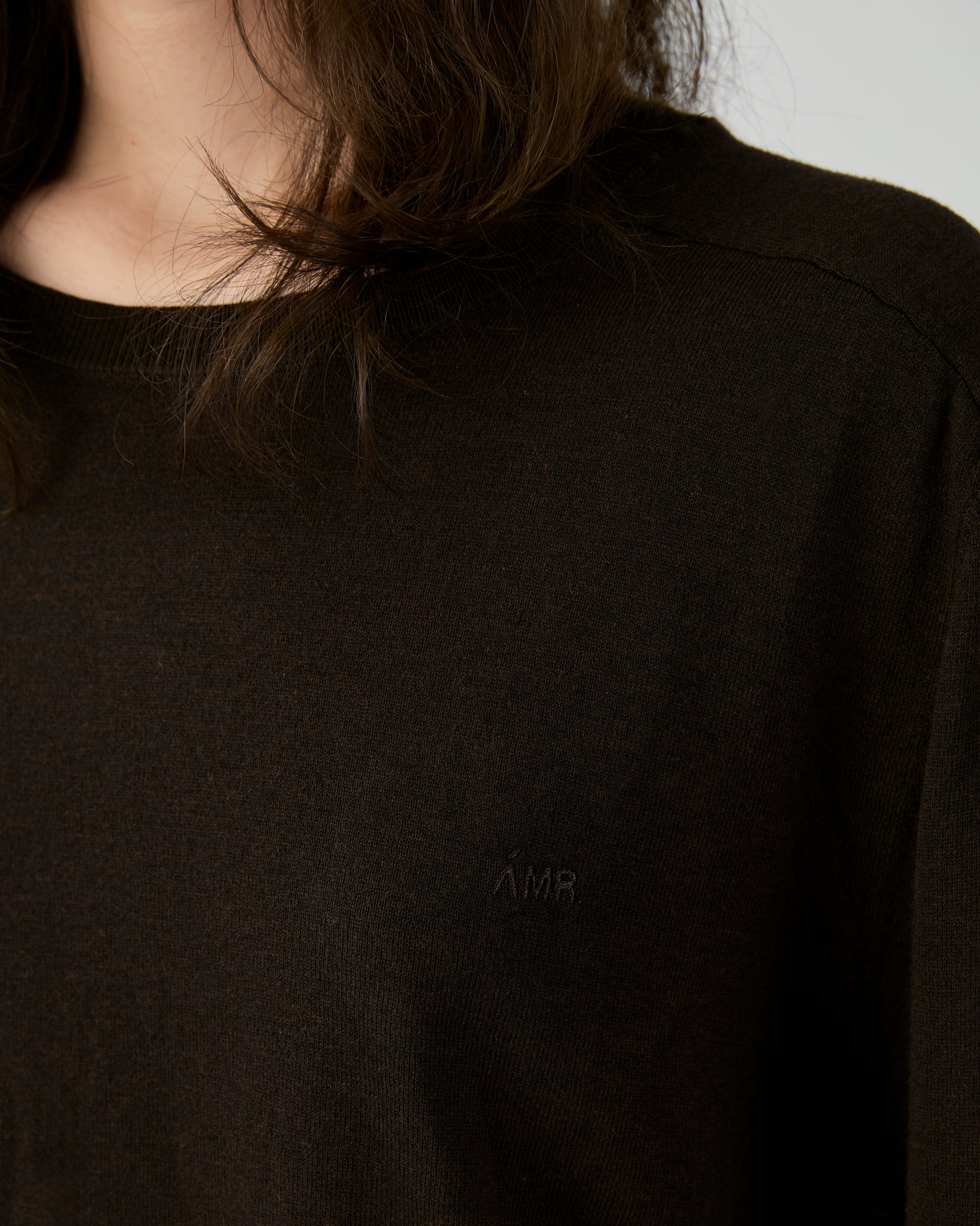 En Couleurs - AMR Knit Sweater in Dark Brown