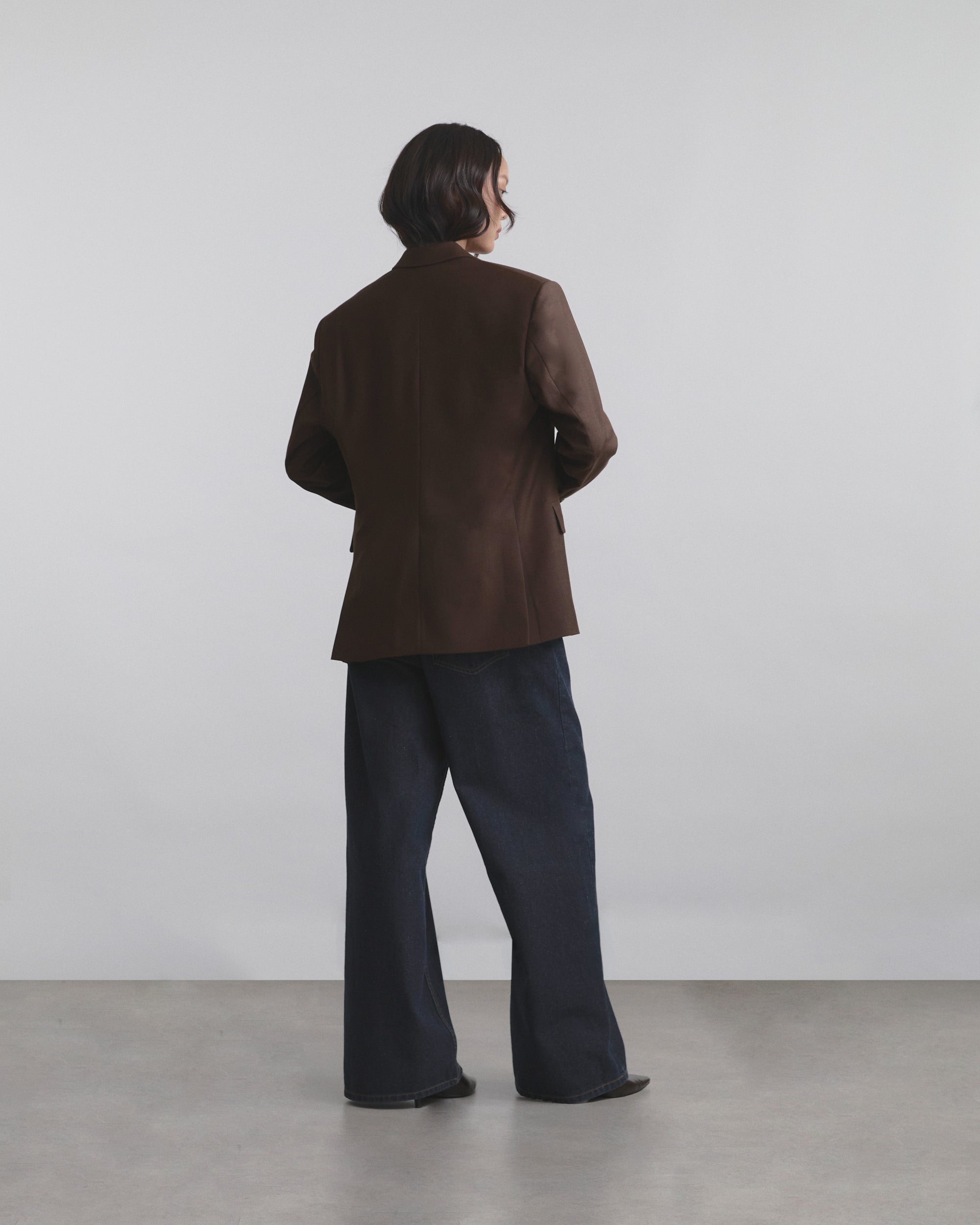 Wardrobe I - AMR Single-Breasted Blazer in Brown