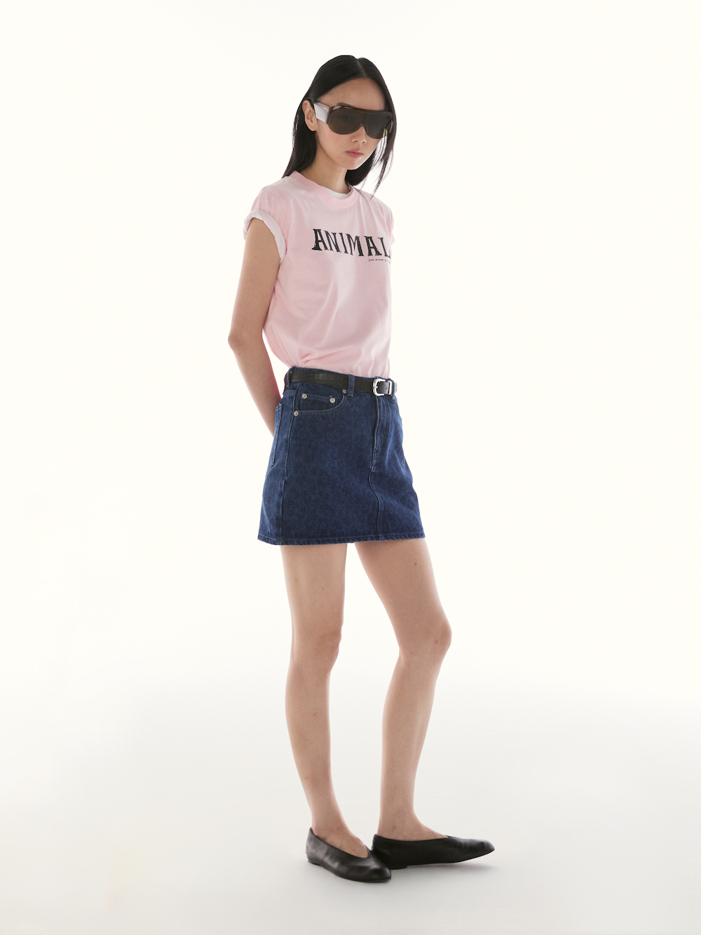 Le Fauve - AMR Animal Slim Fit T-Shirt in Pink