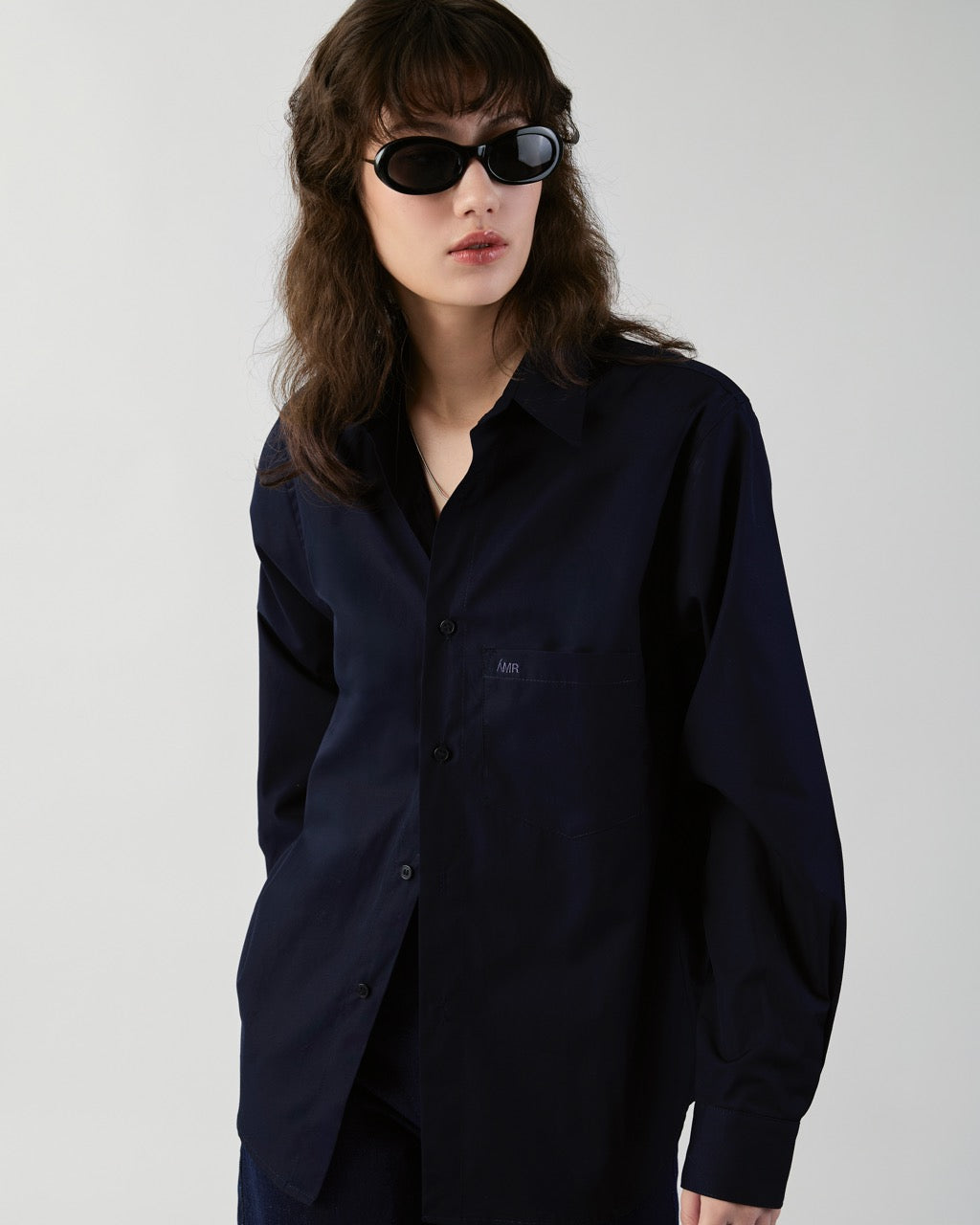 En Couleurs - Classic Oversized Shirt in Navy